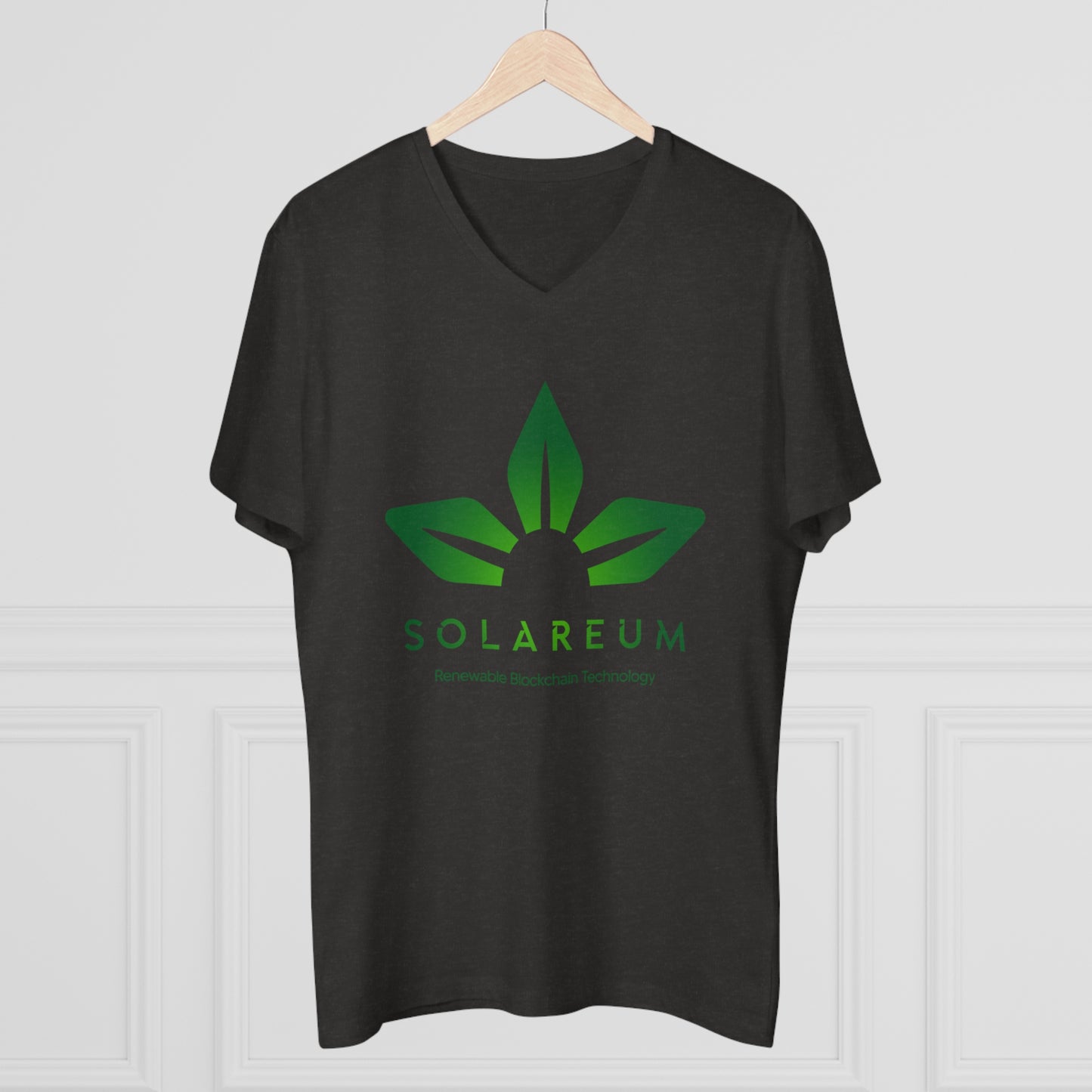 Men’s Presenter Green Logo V-neck