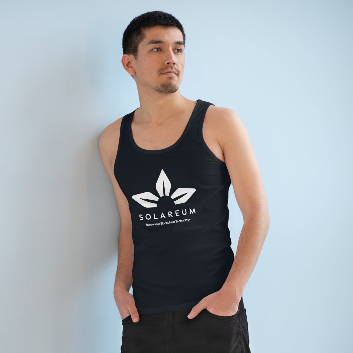 Men's Specter White Logo Tank Top