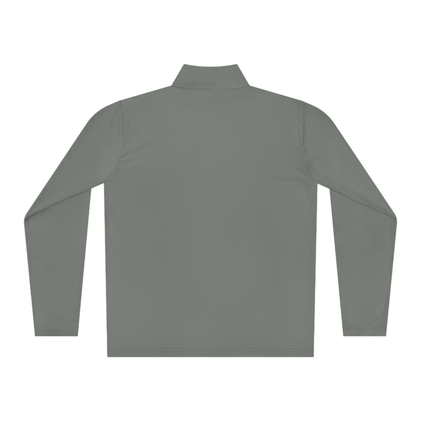 Unisex Quarter-Zip Green Logo Pullover