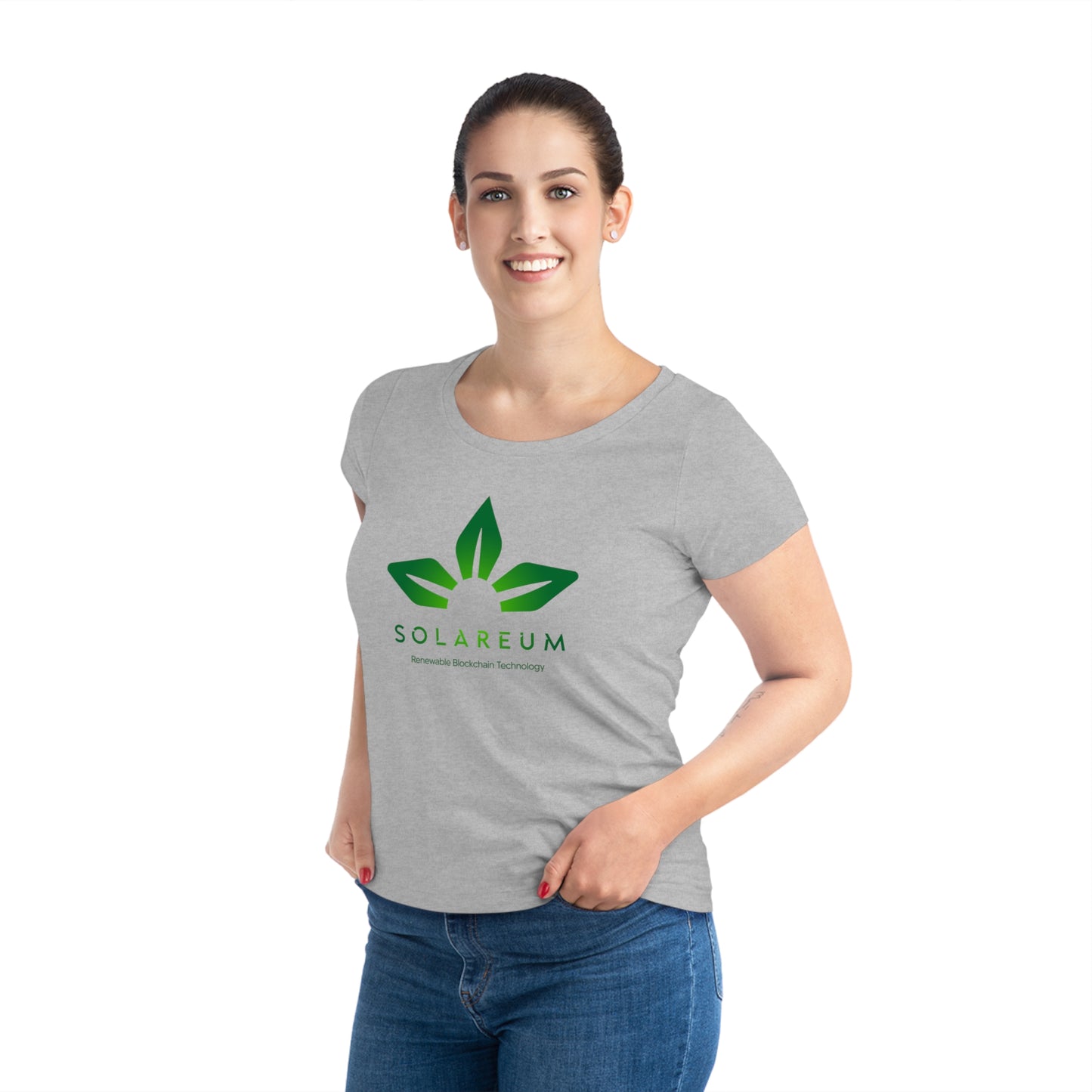 Women's Jazzer, Green Logo T-shirt