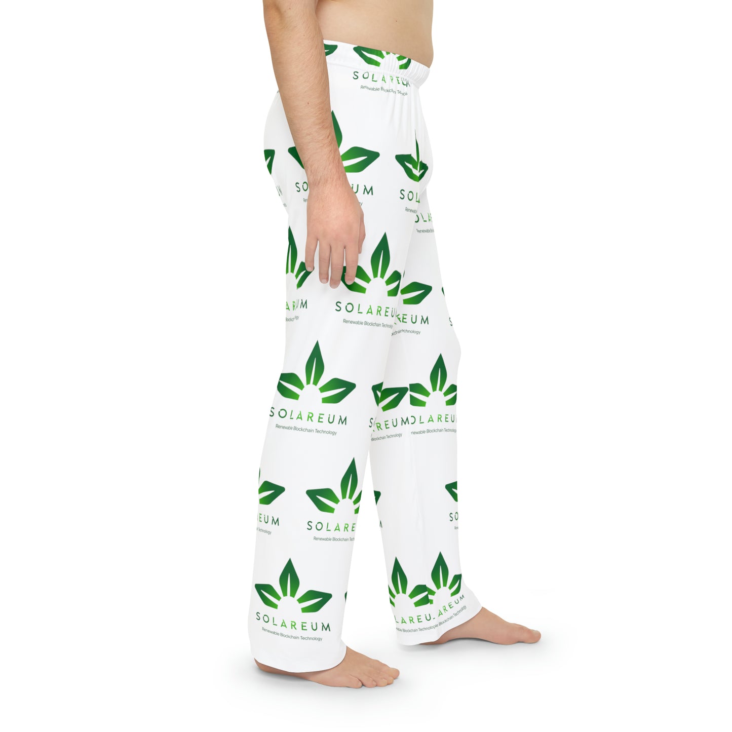 Men's Green Logo Pajama Pants