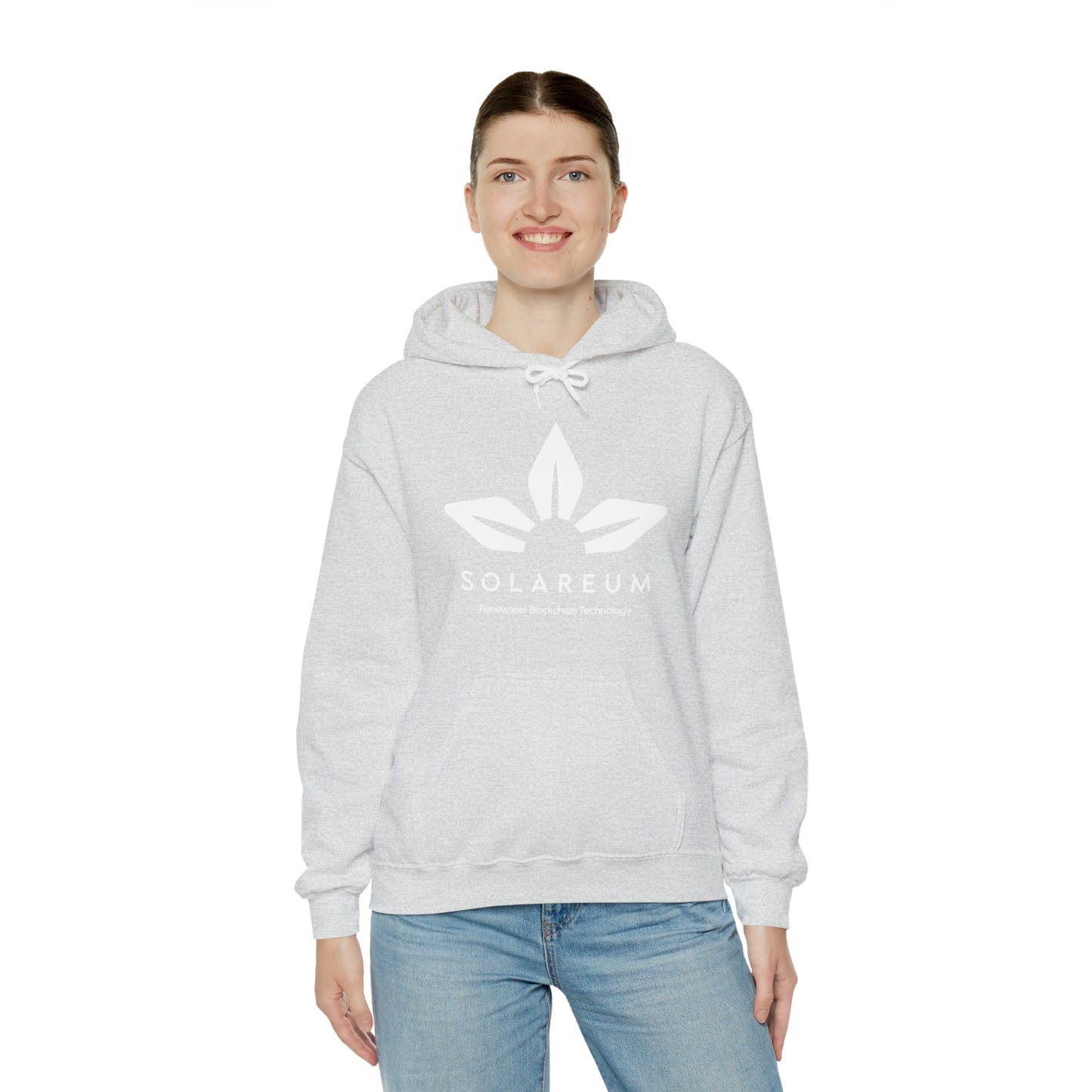 Unisex Heavy Blend™ Hooded, White Logo, Sweatshirt