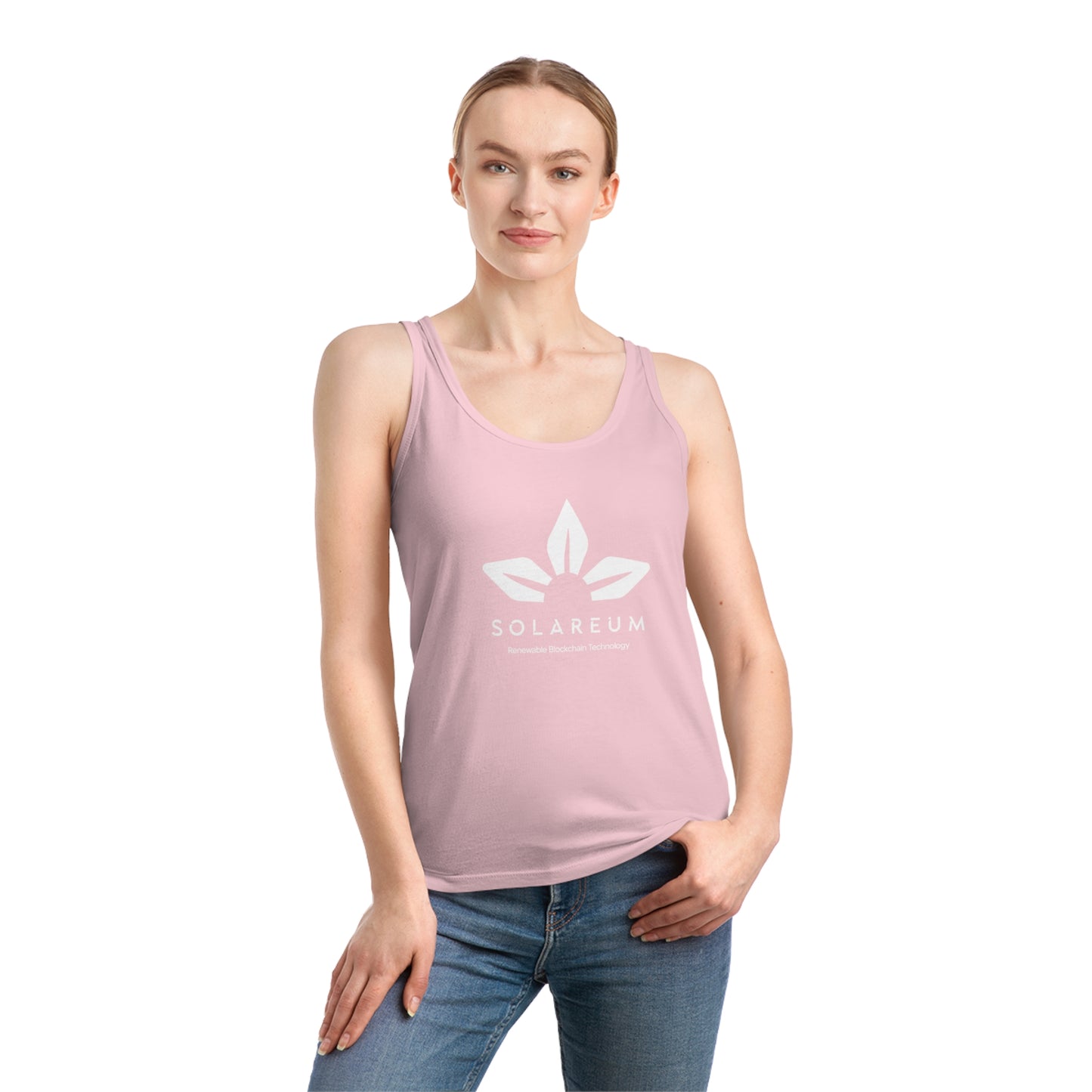 Women's Dreamer White Logo Tank Top