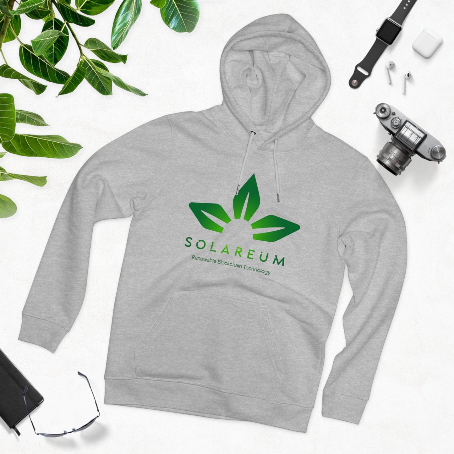 Organic Unisex Cruiser Green Logo Hoodie