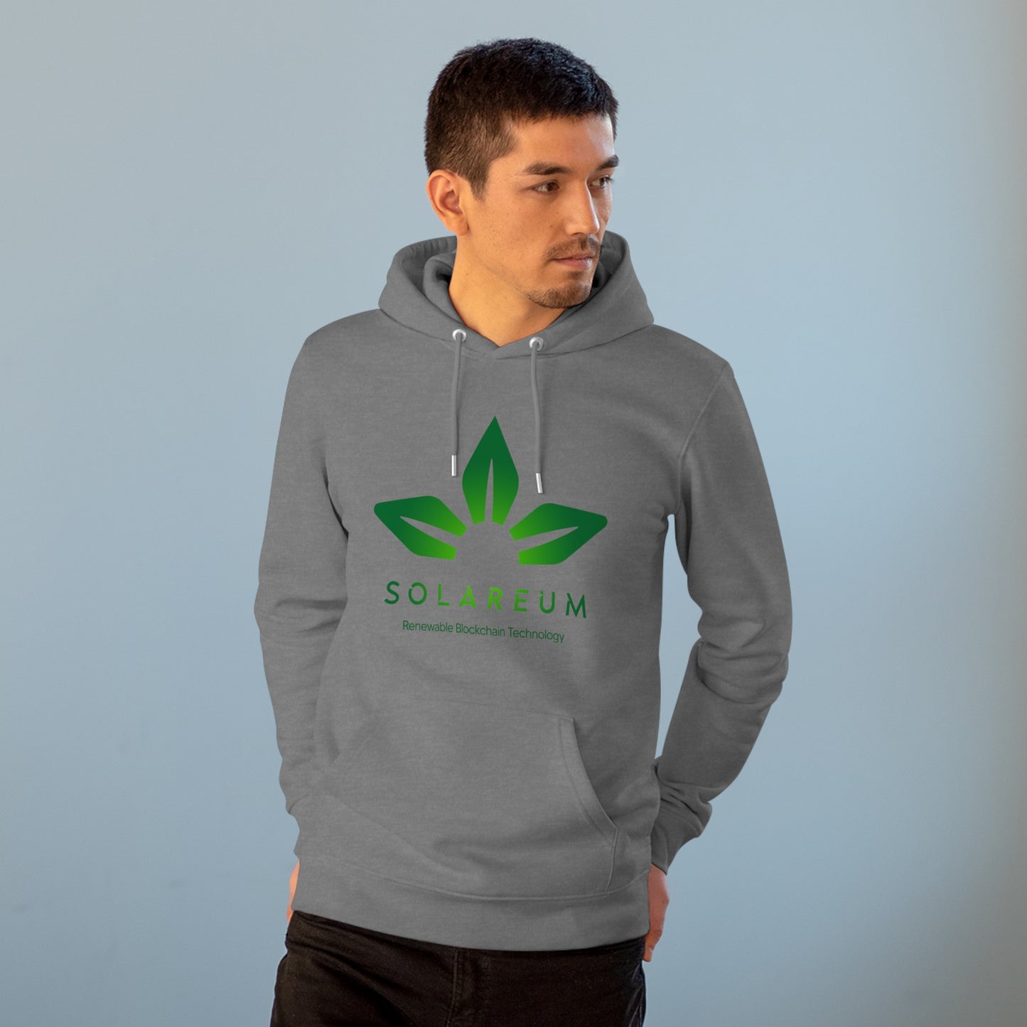 Organic Unisex Cruiser Green Logo Hoodie