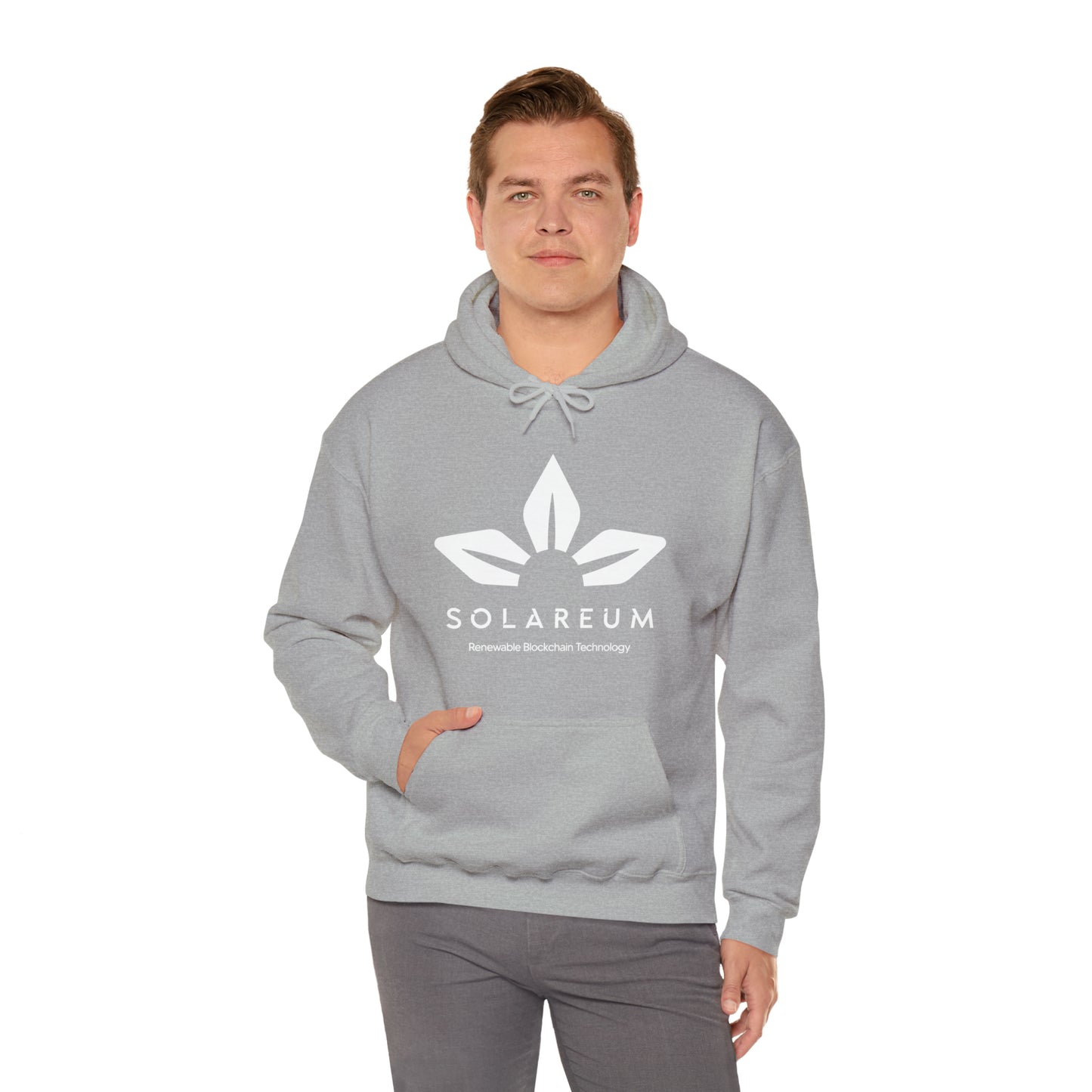 Unisex Heavy Blend™ Hooded, White Logo, Sweatshirt