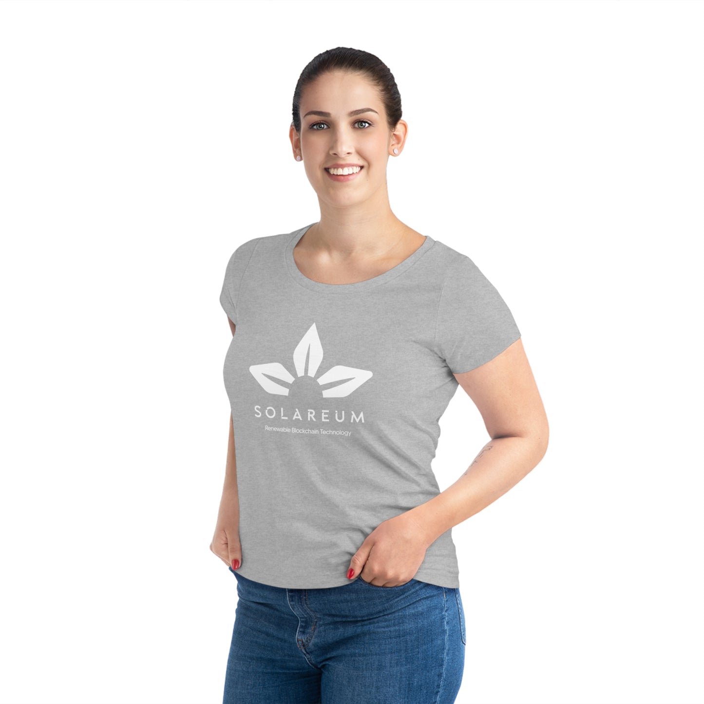 Women's Jazzer White Logo T-shirt