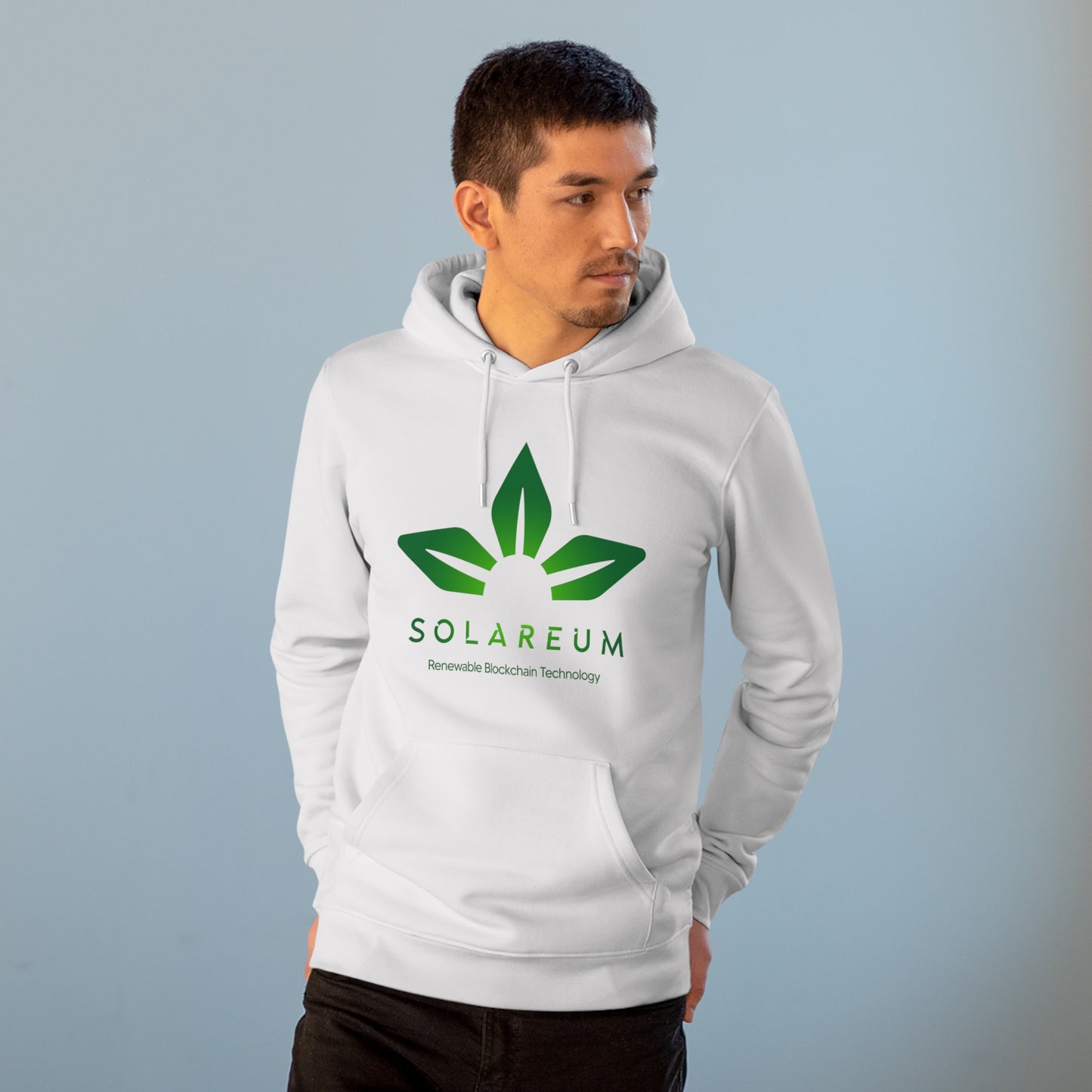 Organic Unisex Cruiser Green Logo Hoodie