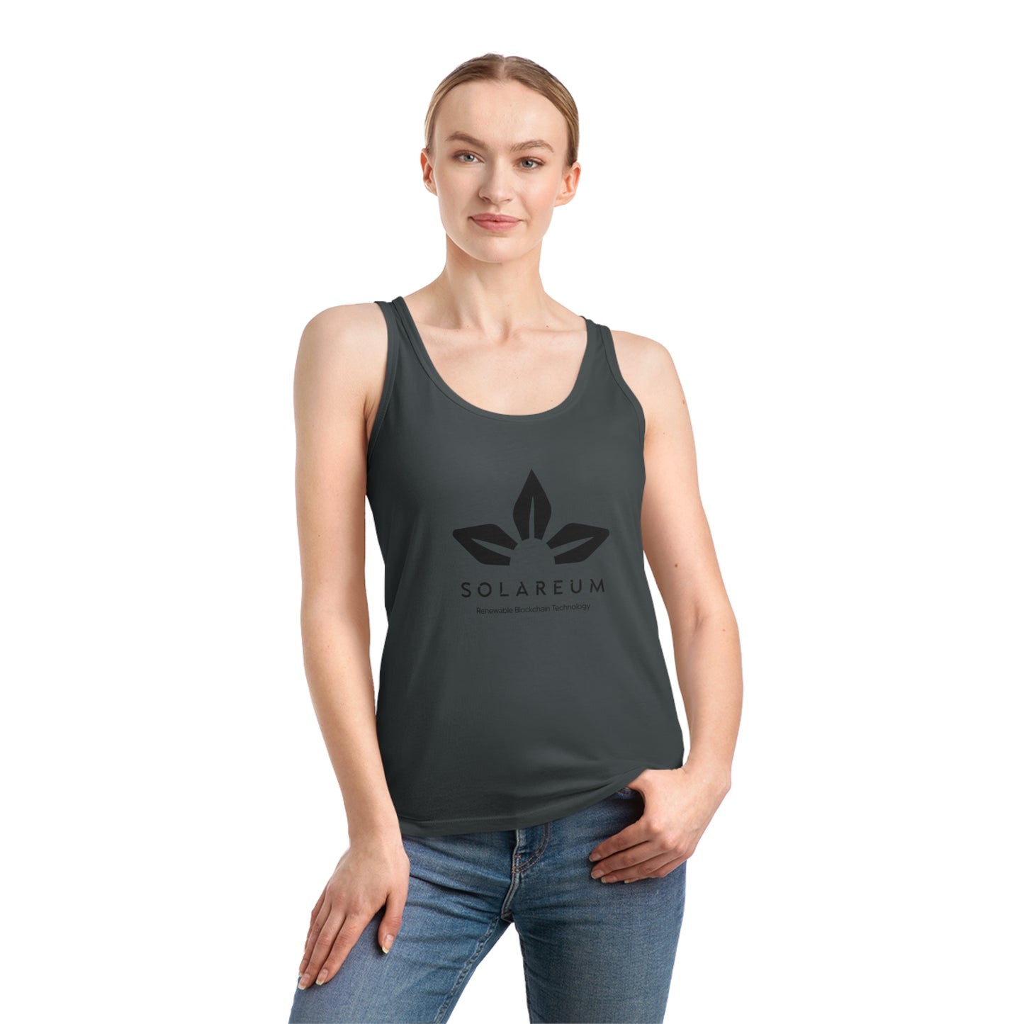 Women's Dreamer Black Logo Tank Top