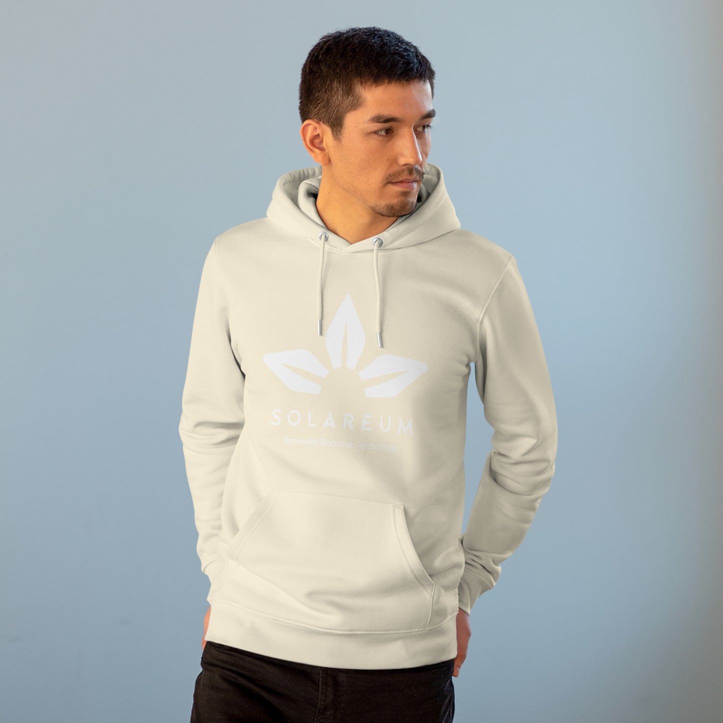 Organic Unisex Cruiser White Logo Hoodie