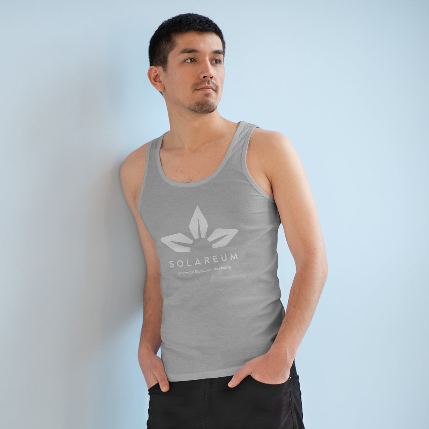 Men's Specter White Logo Tank Top