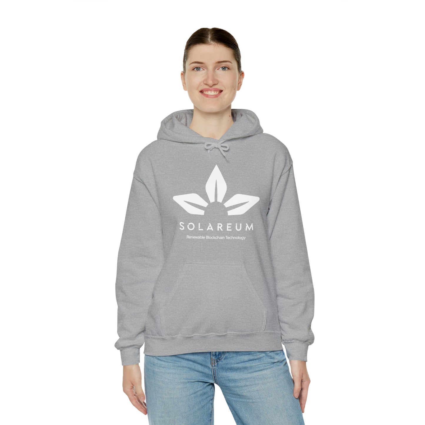 Unisex Heavy Blend™ Hooded, White Logo, Sweatshirt