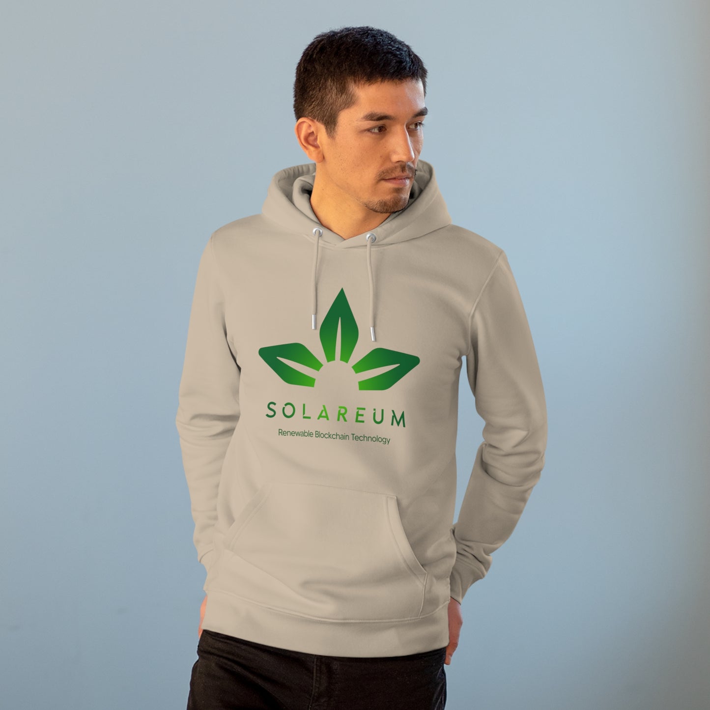 Organic Unisex Cruiser Green Logo Hoodie