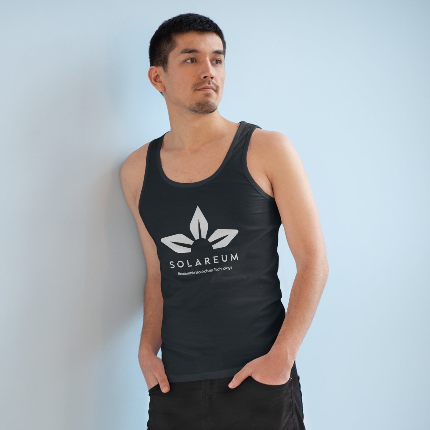 Men's Specter White Logo Tank Top