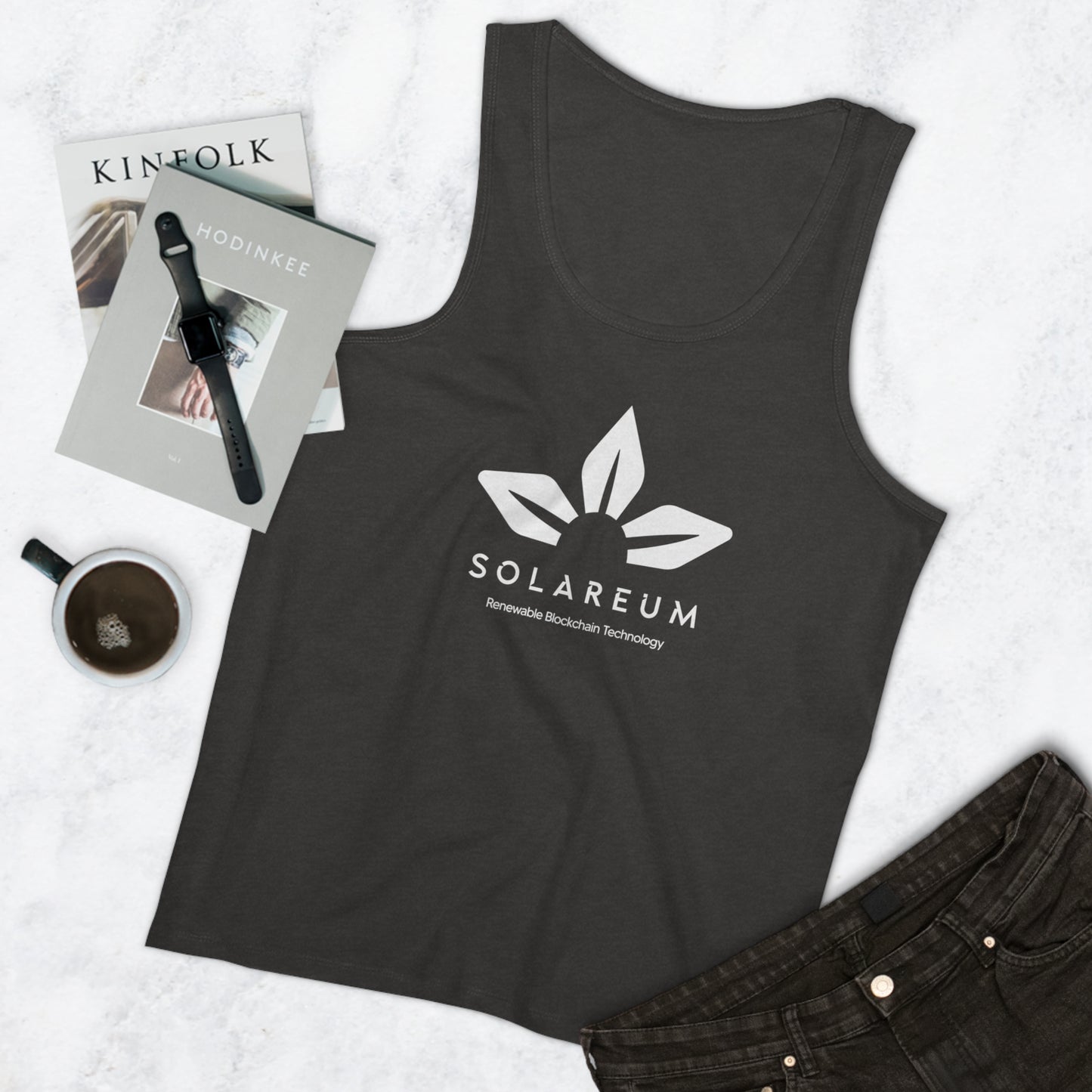 Men's Specter White Logo Tank Top