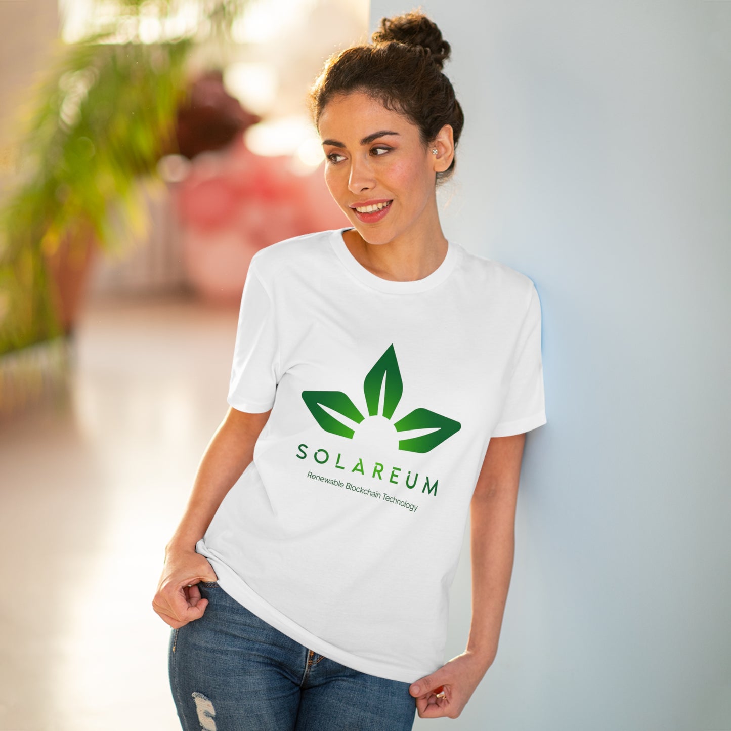 Organic Creator Tee, Green Logo - Unisex