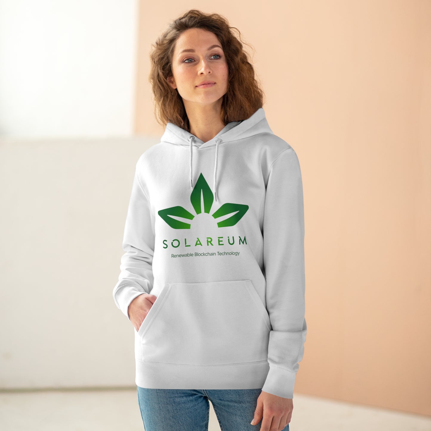 Organic Unisex Cruiser Green Logo Hoodie