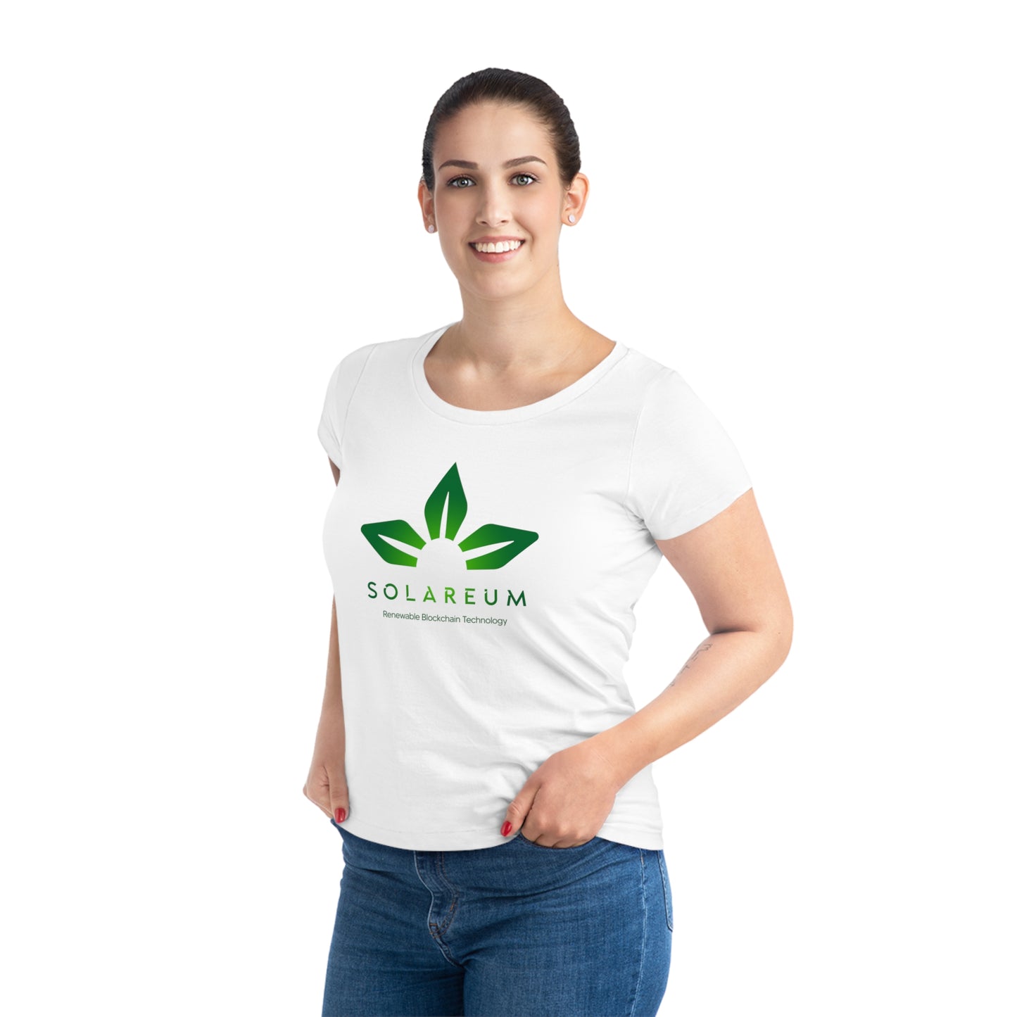 Women's Jazzer, Green Logo T-shirt