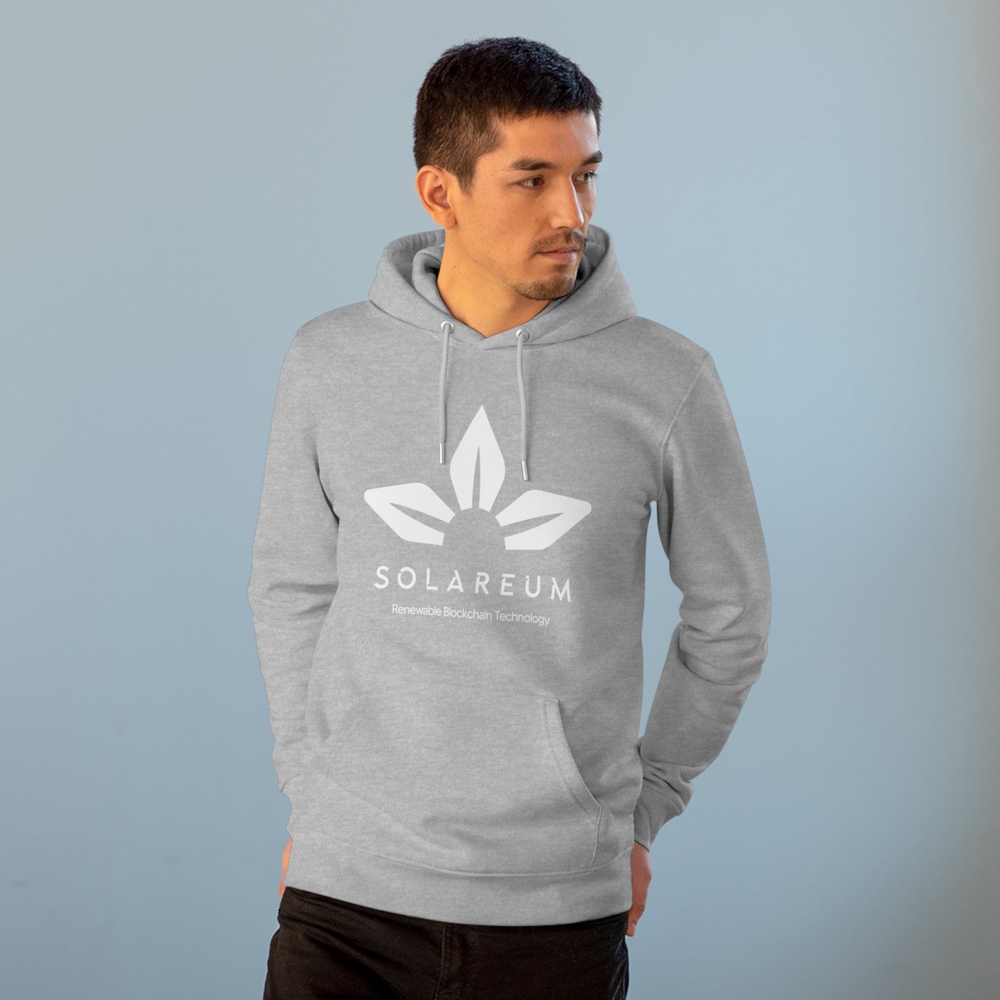 Organic Unisex Cruiser White Logo Hoodie