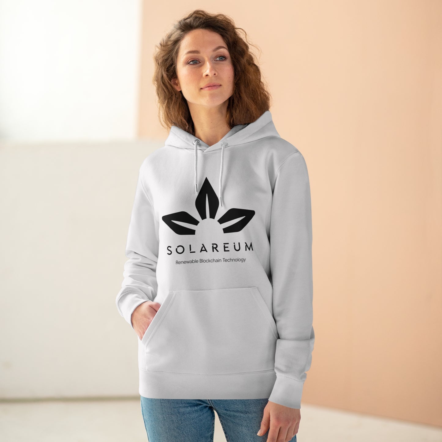 Organic Unisex Cruiser Black Logo Hoodie