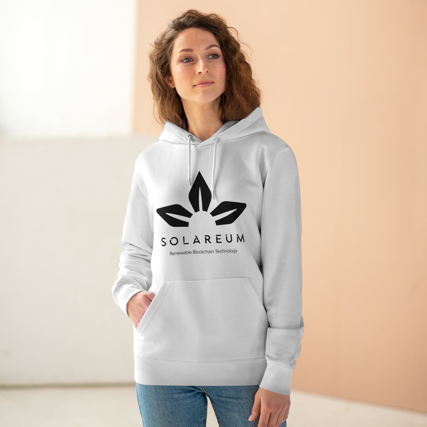 Organic Unisex Cruiser Black Logo Hoodie