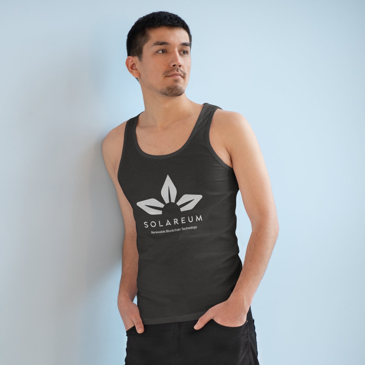 Men's Specter White Logo Tank Top