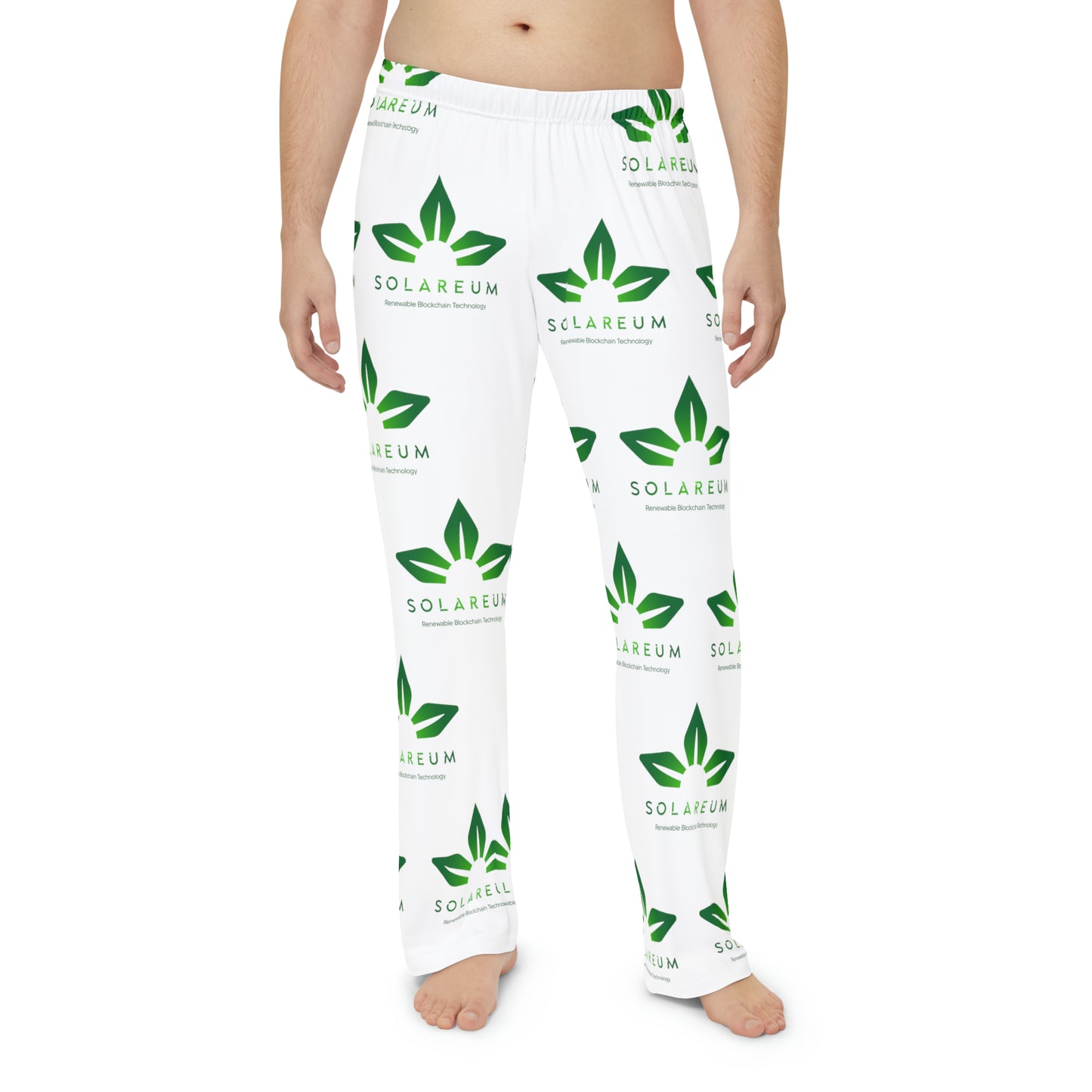 Men's Green Logo Pajama Pants