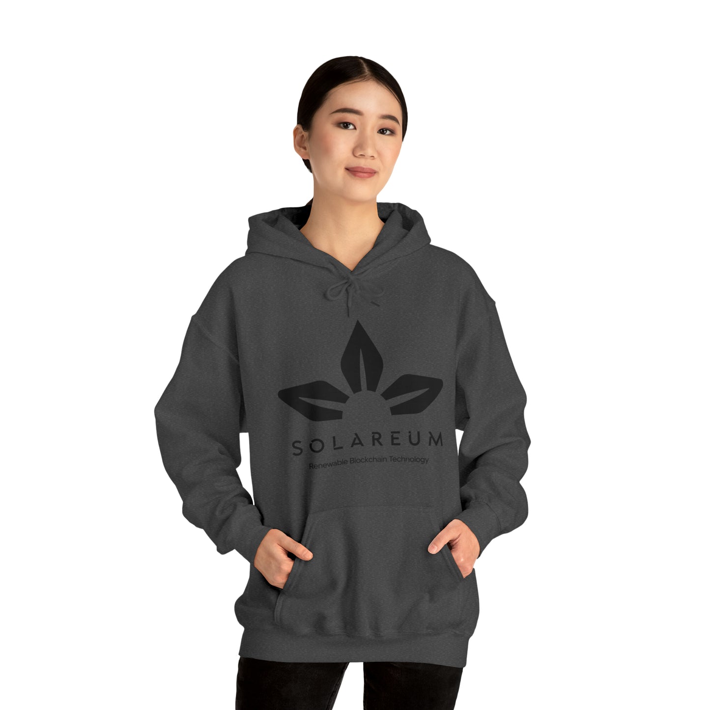 Unisex Heavy Blend™ Hooded, Black Logo, Sweatshirt