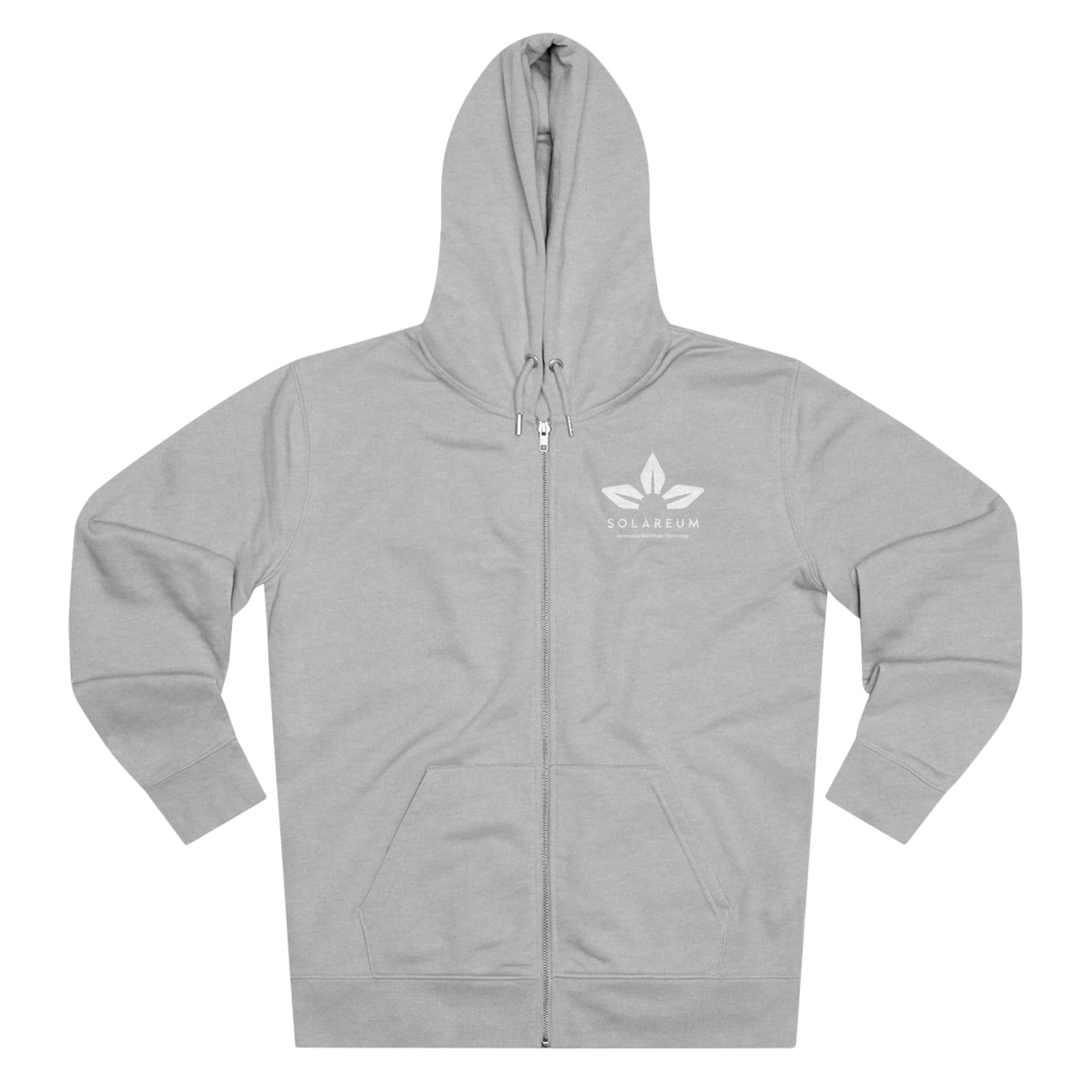 Black, Men's Cultivator White Logo Zip Hoodie