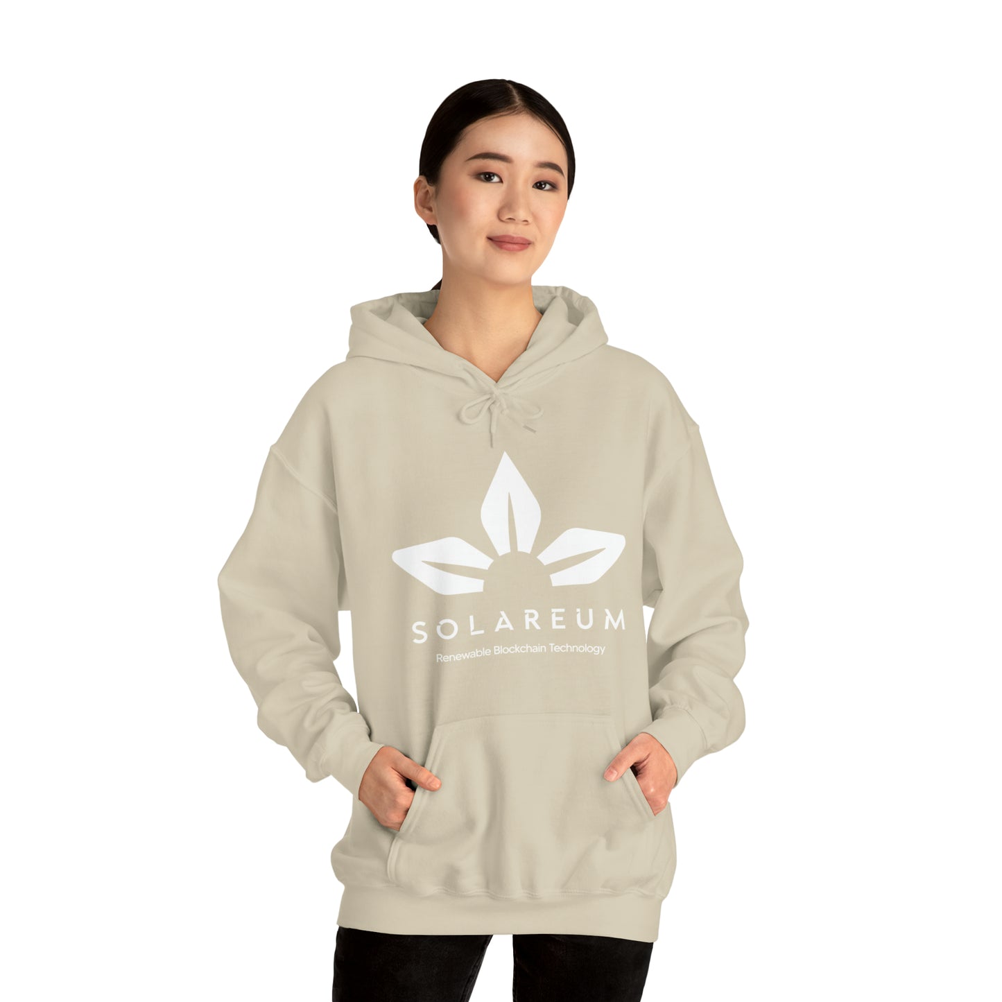 Unisex Heavy Blend™ Hooded, White Logo, Sweatshirt