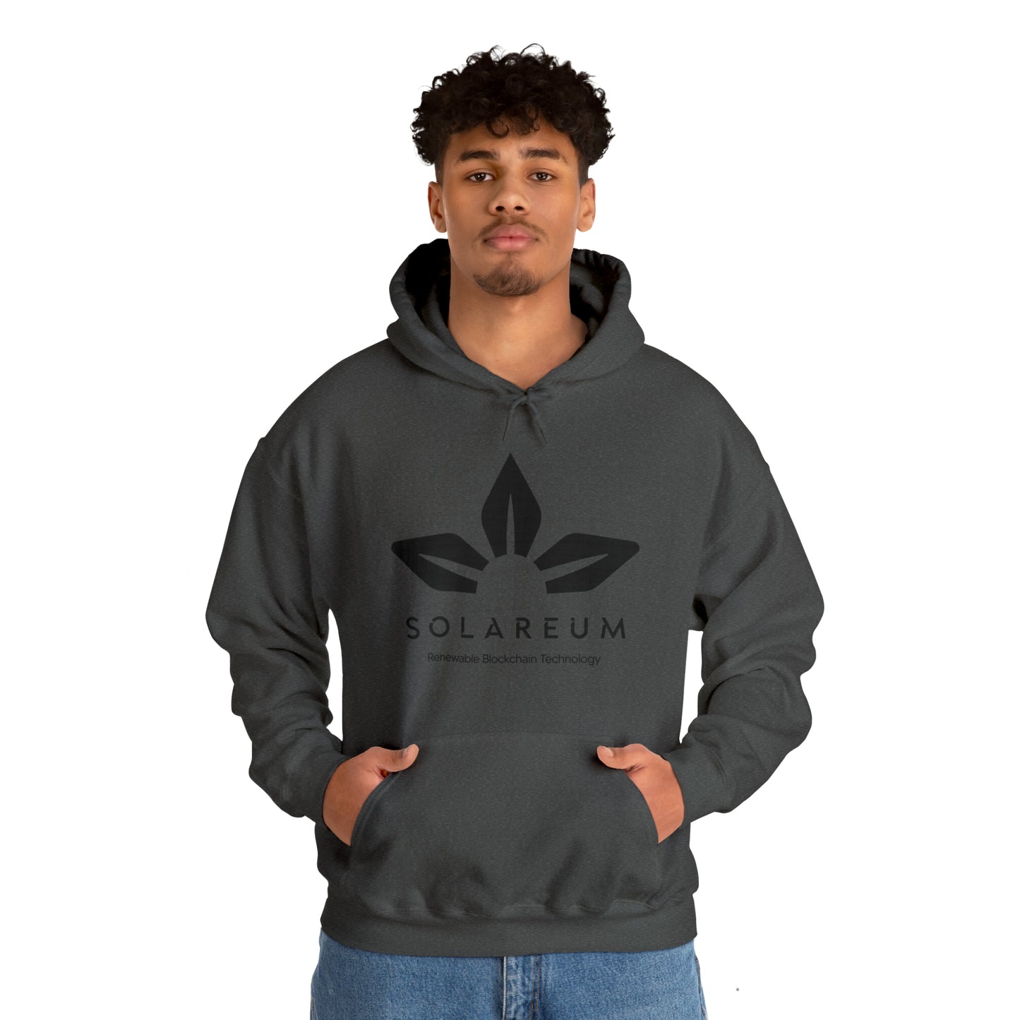 Unisex Heavy Blend™ Hooded, Black Logo, Sweatshirt