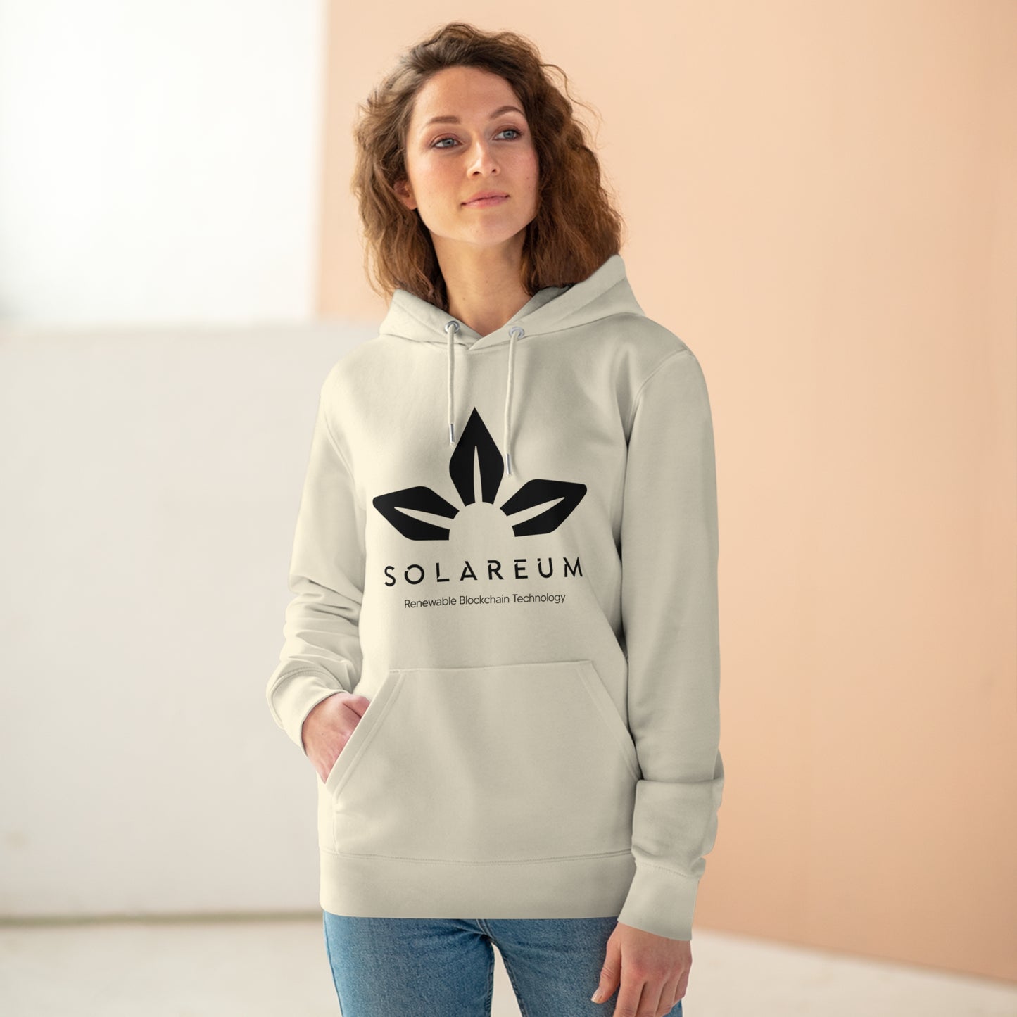 Organic Unisex Cruiser Black Logo Hoodie