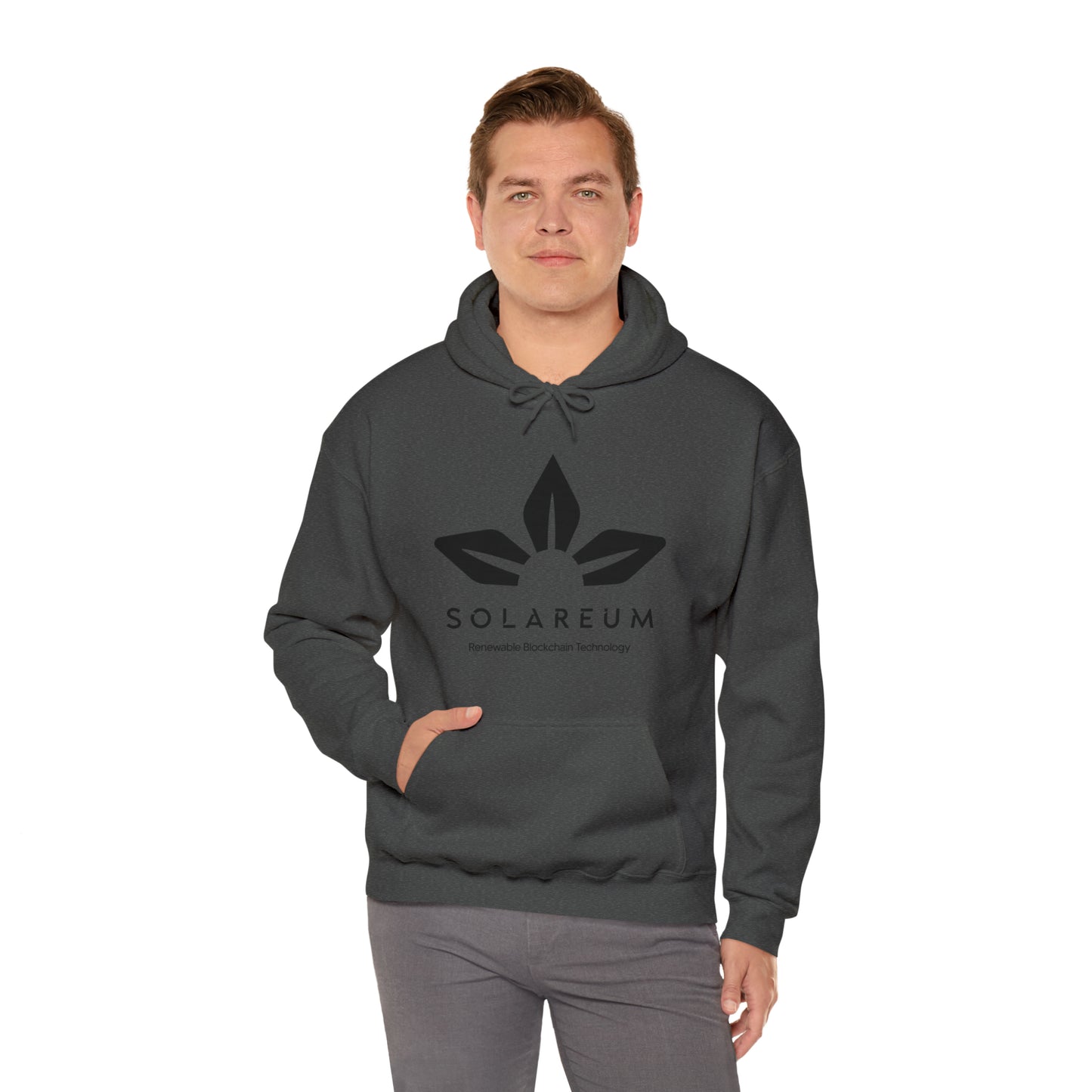 Unisex Heavy Blend™ Hooded, Black Logo, Sweatshirt