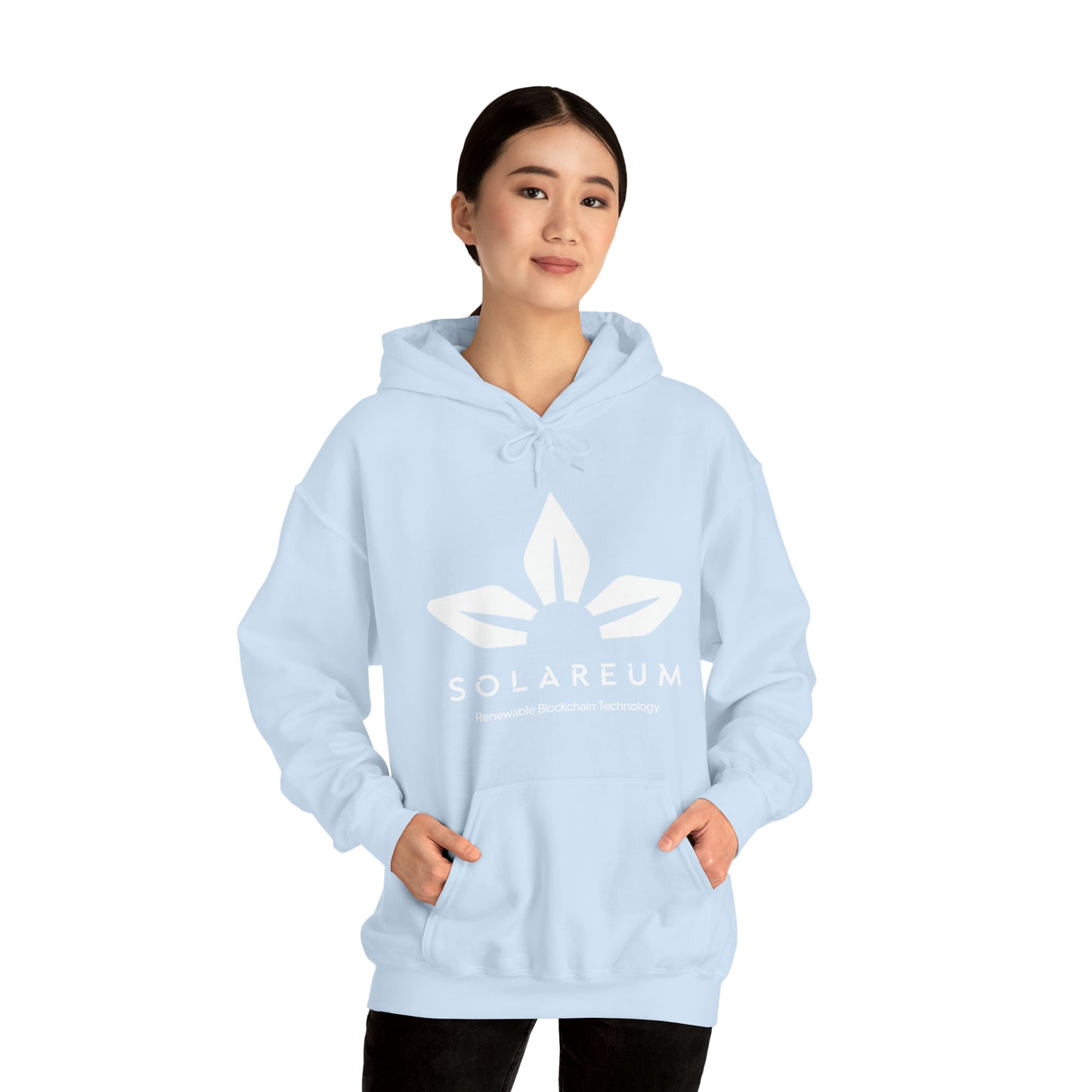 Unisex Heavy Blend™ Hooded, White Logo, Sweatshirt