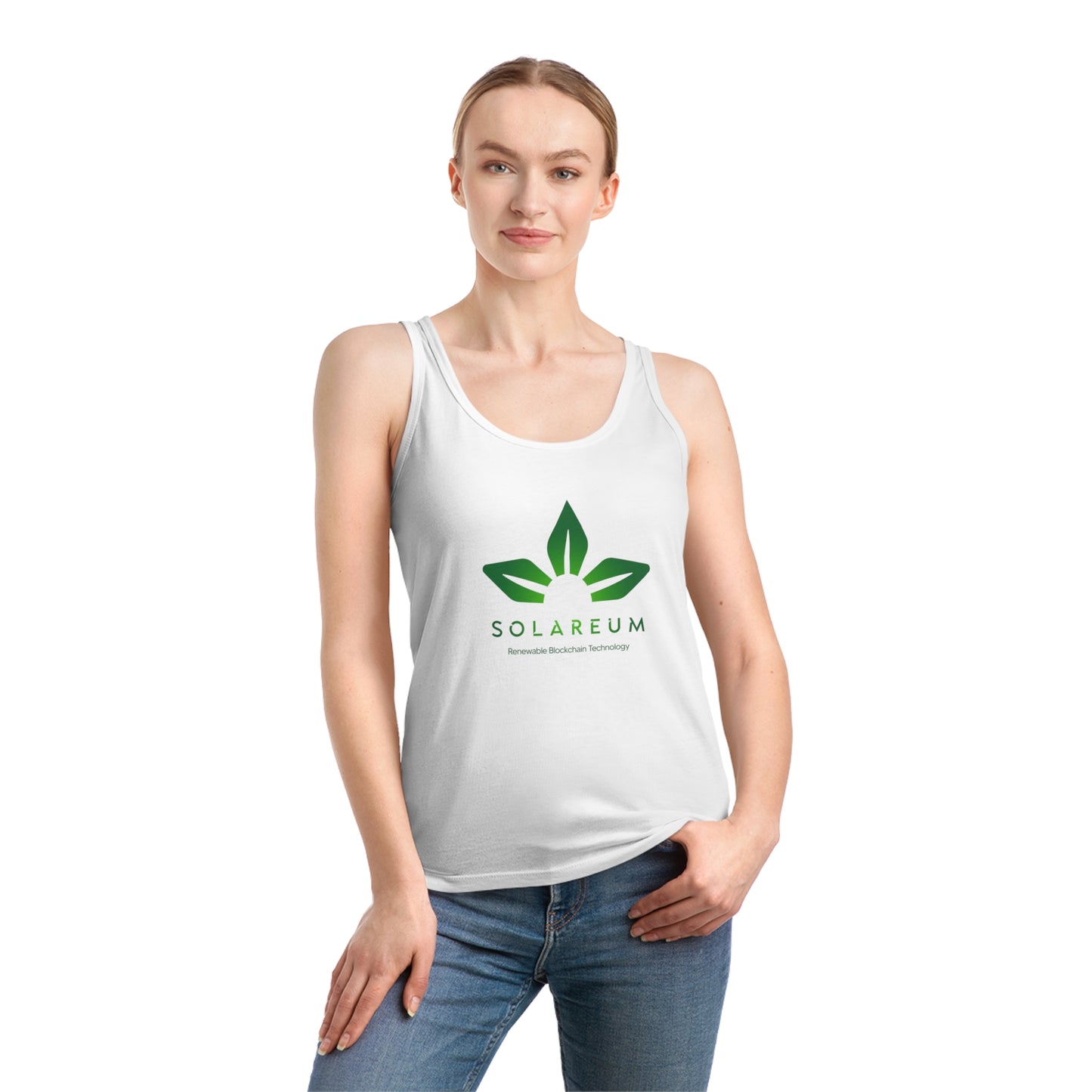 Women's Dreamer Green Logo Tank Top