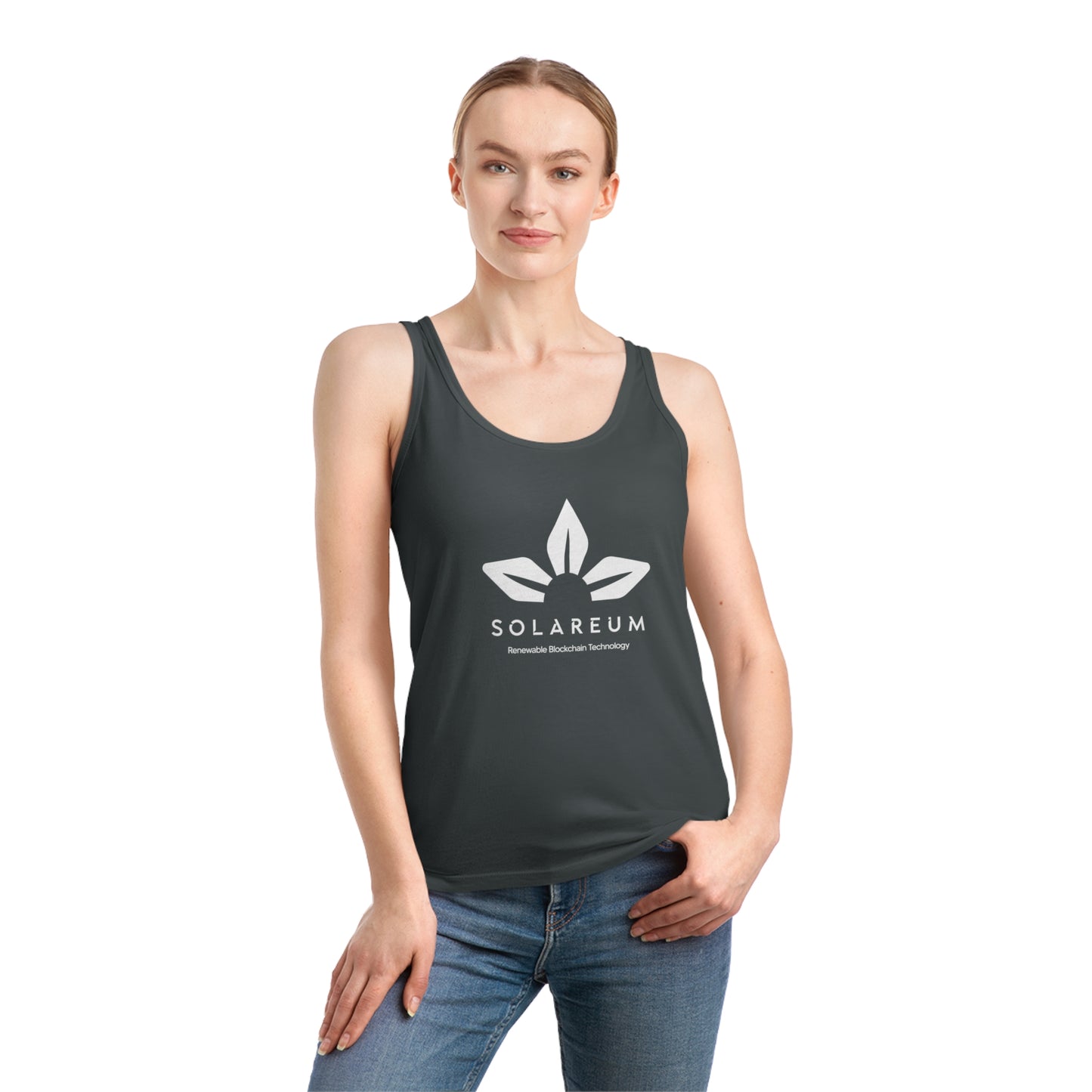 Women's Dreamer White Logo Tank Top