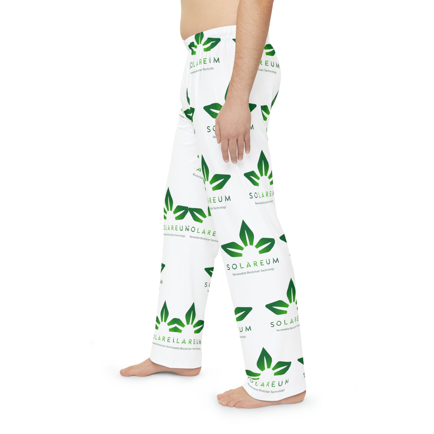 Men's Green Logo Pajama Pants