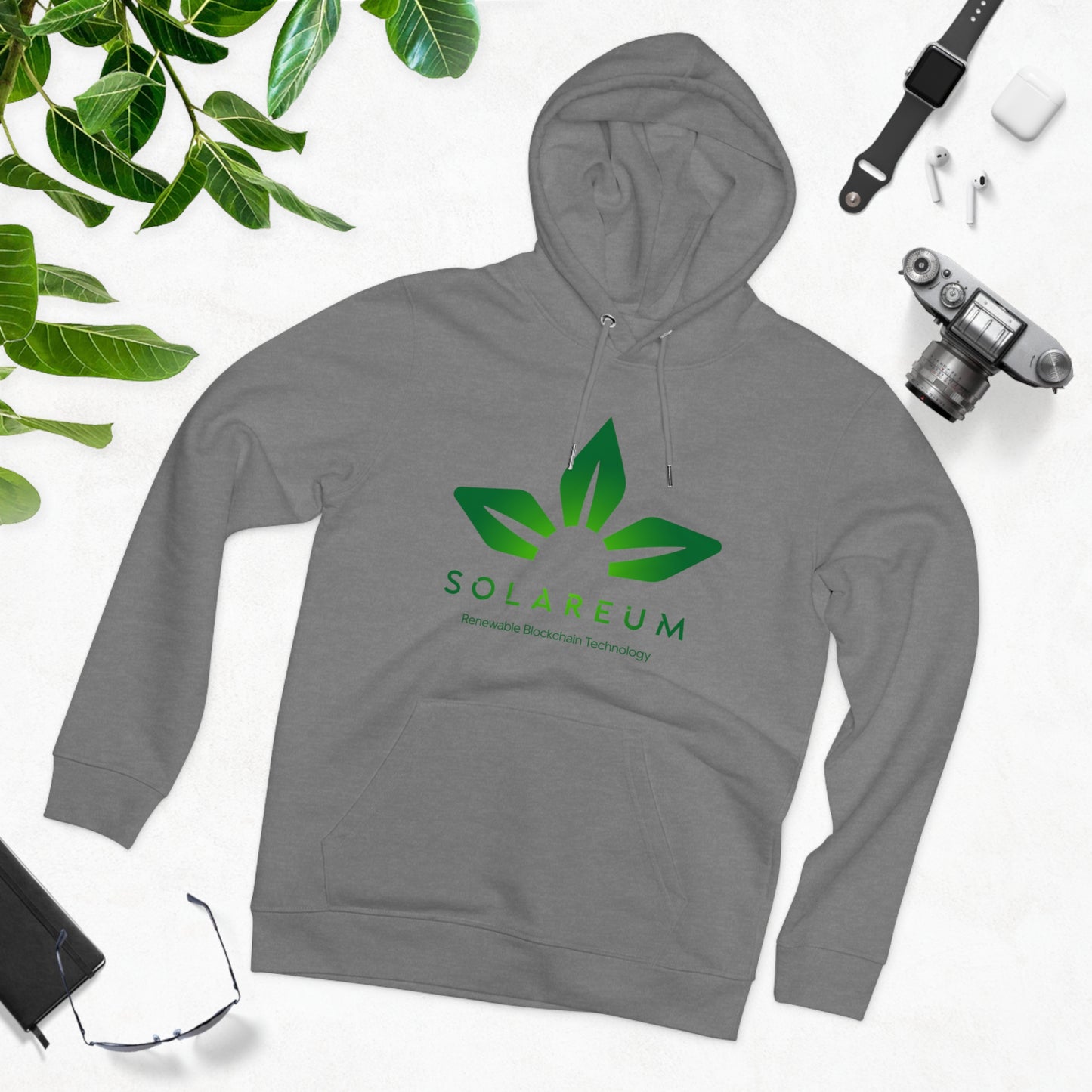 Organic Unisex Cruiser Green Logo Hoodie