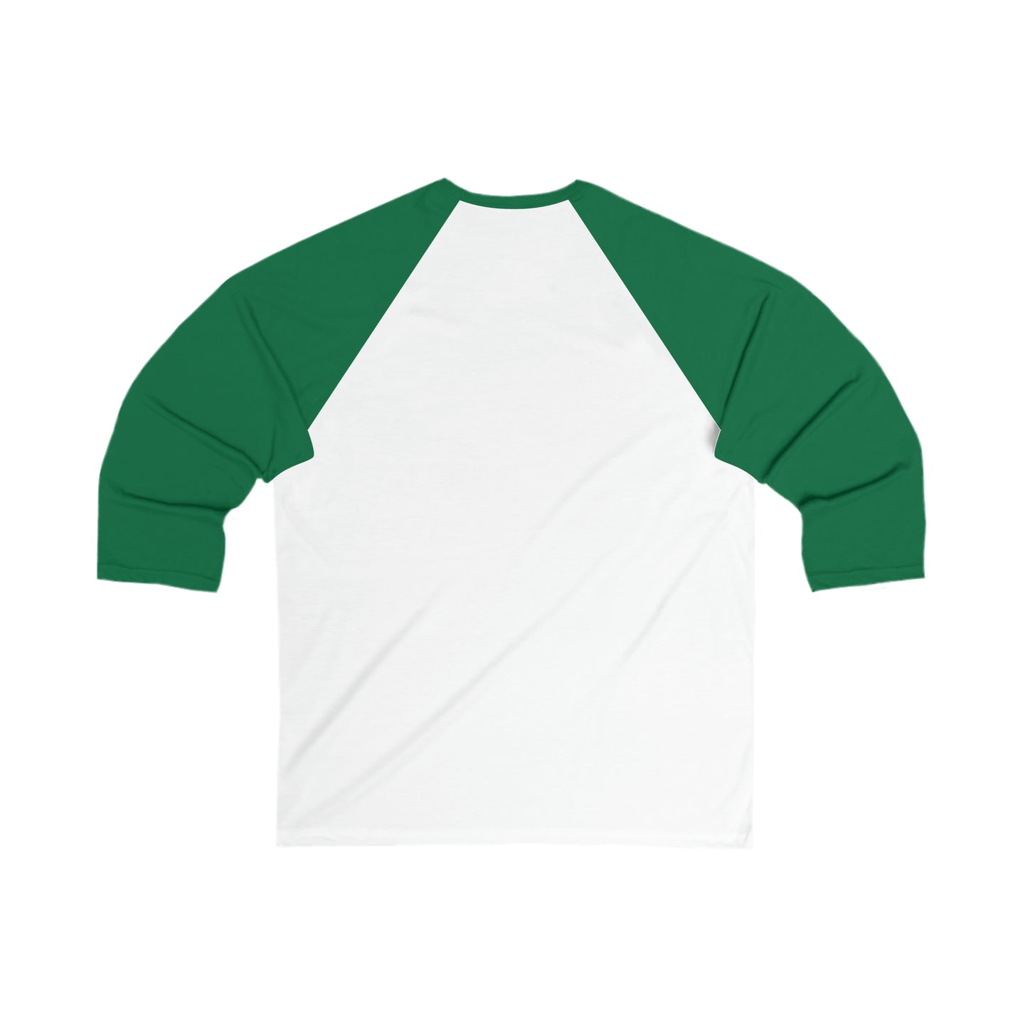 Unisex 3/4 Sleeve, Green logo, Baseball Tee