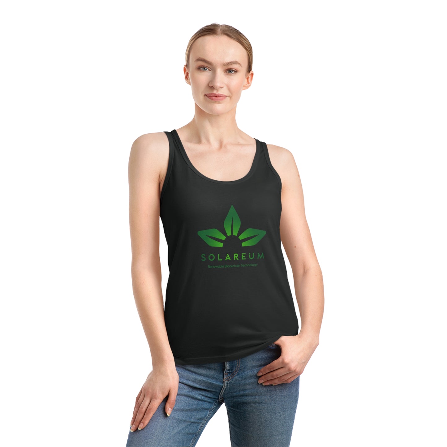 Women's Dreamer Green Logo Tank Top