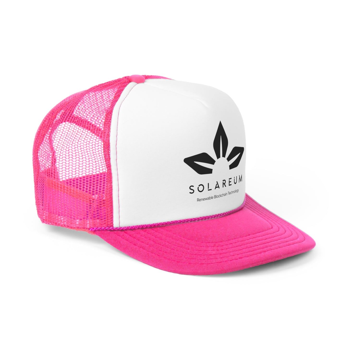 Pink, Green or Black w/ Black Logo, Trucker Cap