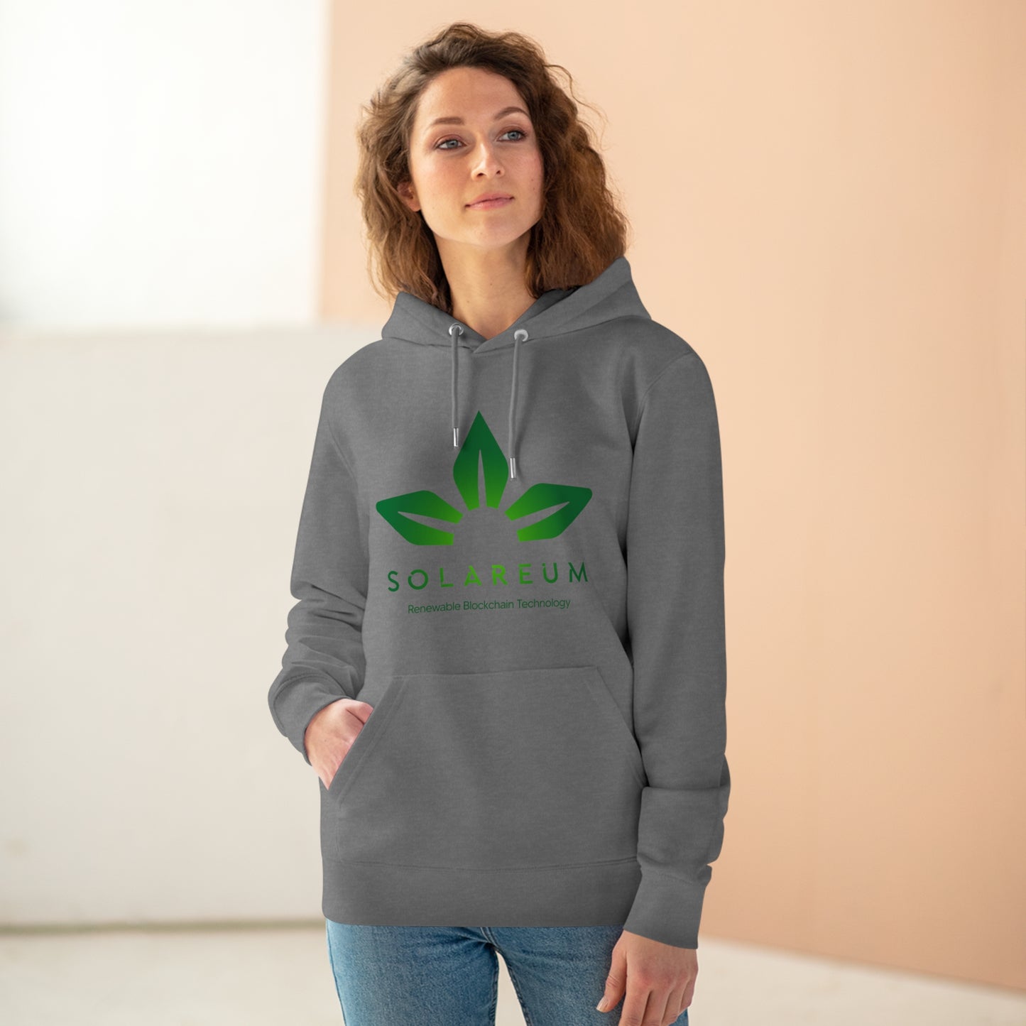 Organic Unisex Cruiser Green Logo Hoodie