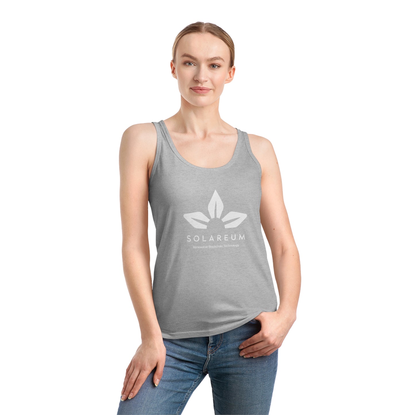 Women's Dreamer White Logo Tank Top