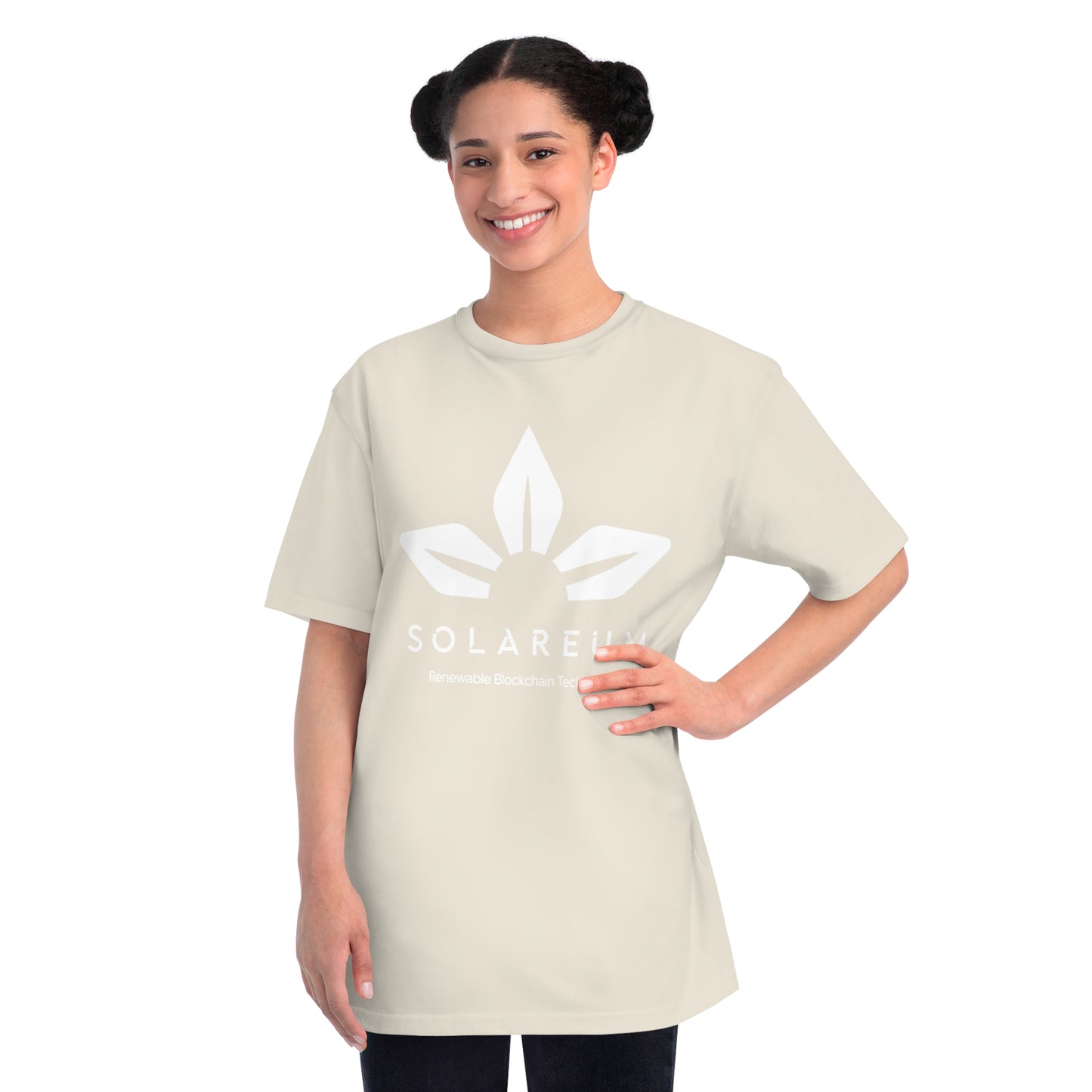 Organic Unisex Classic White Logo T-Shirt