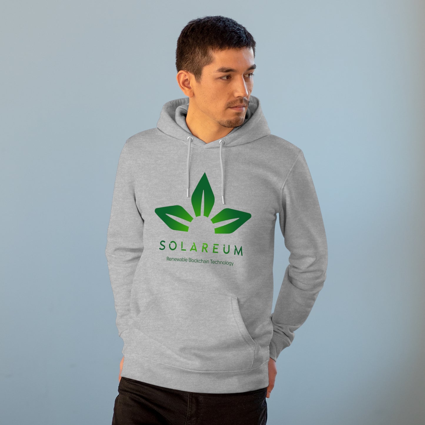 Organic Unisex Cruiser Green Logo Hoodie