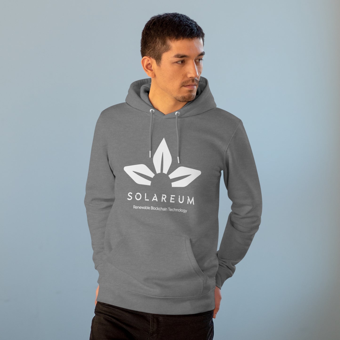 Organic Unisex Cruiser White Logo Hoodie