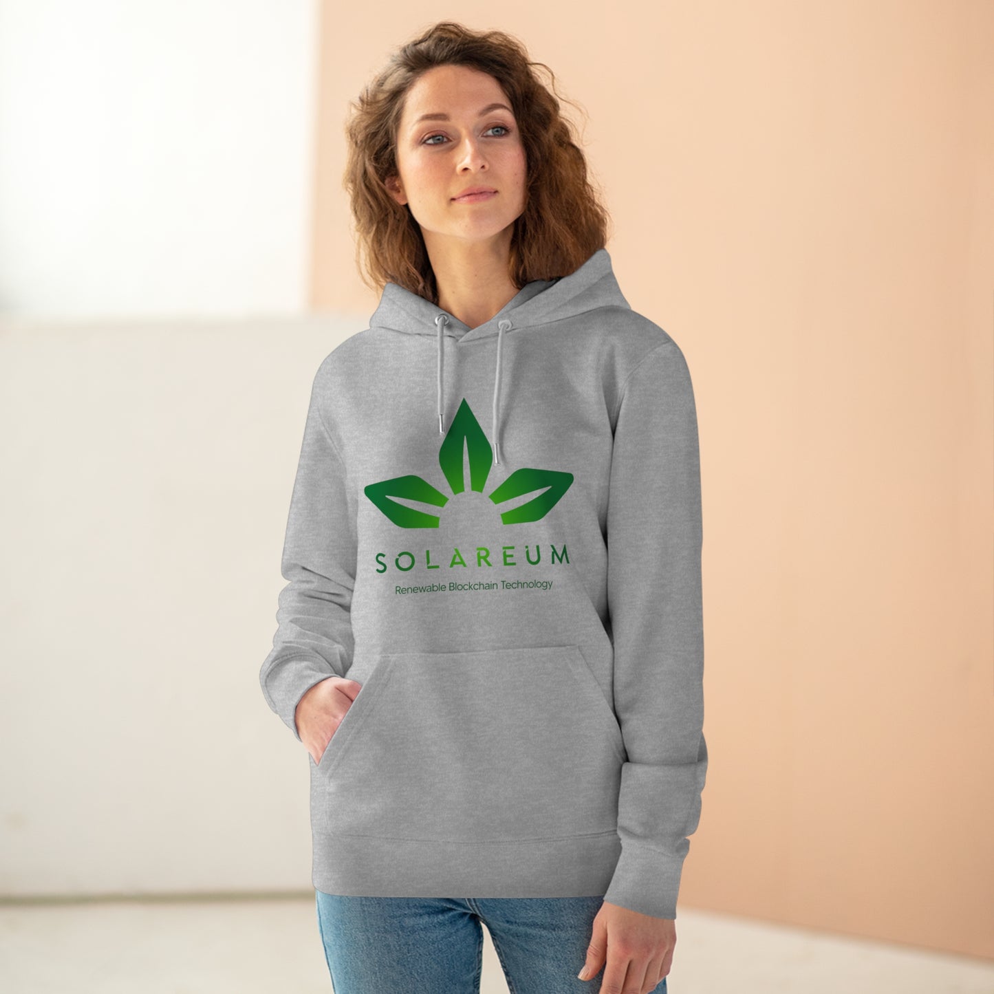 Organic Unisex Cruiser Green Logo Hoodie