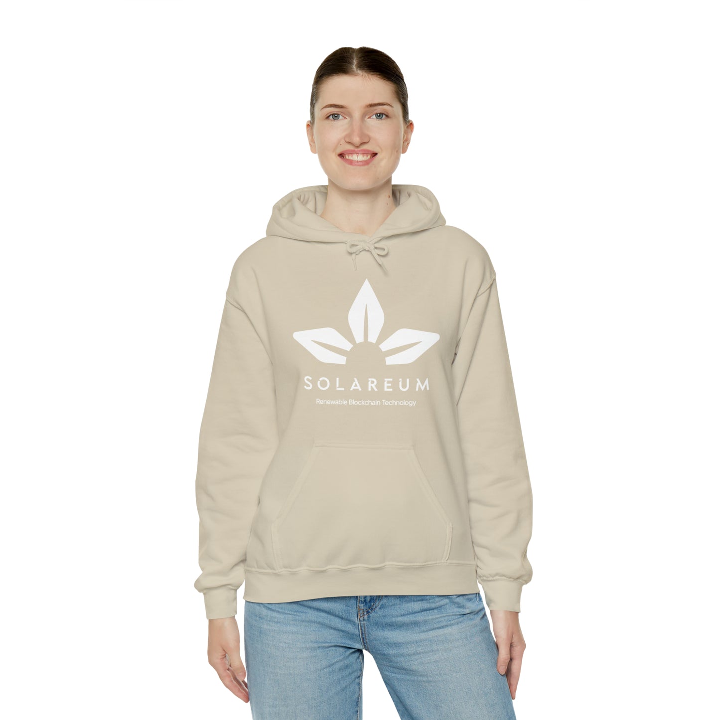 Unisex Heavy Blend™ Hooded, White Logo, Sweatshirt