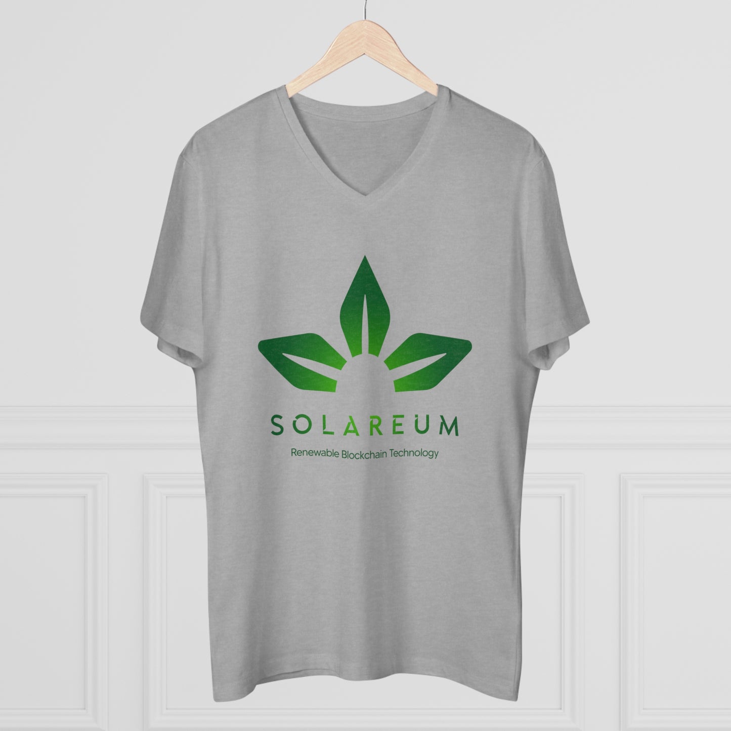 Men’s Presenter Green Logo V-neck