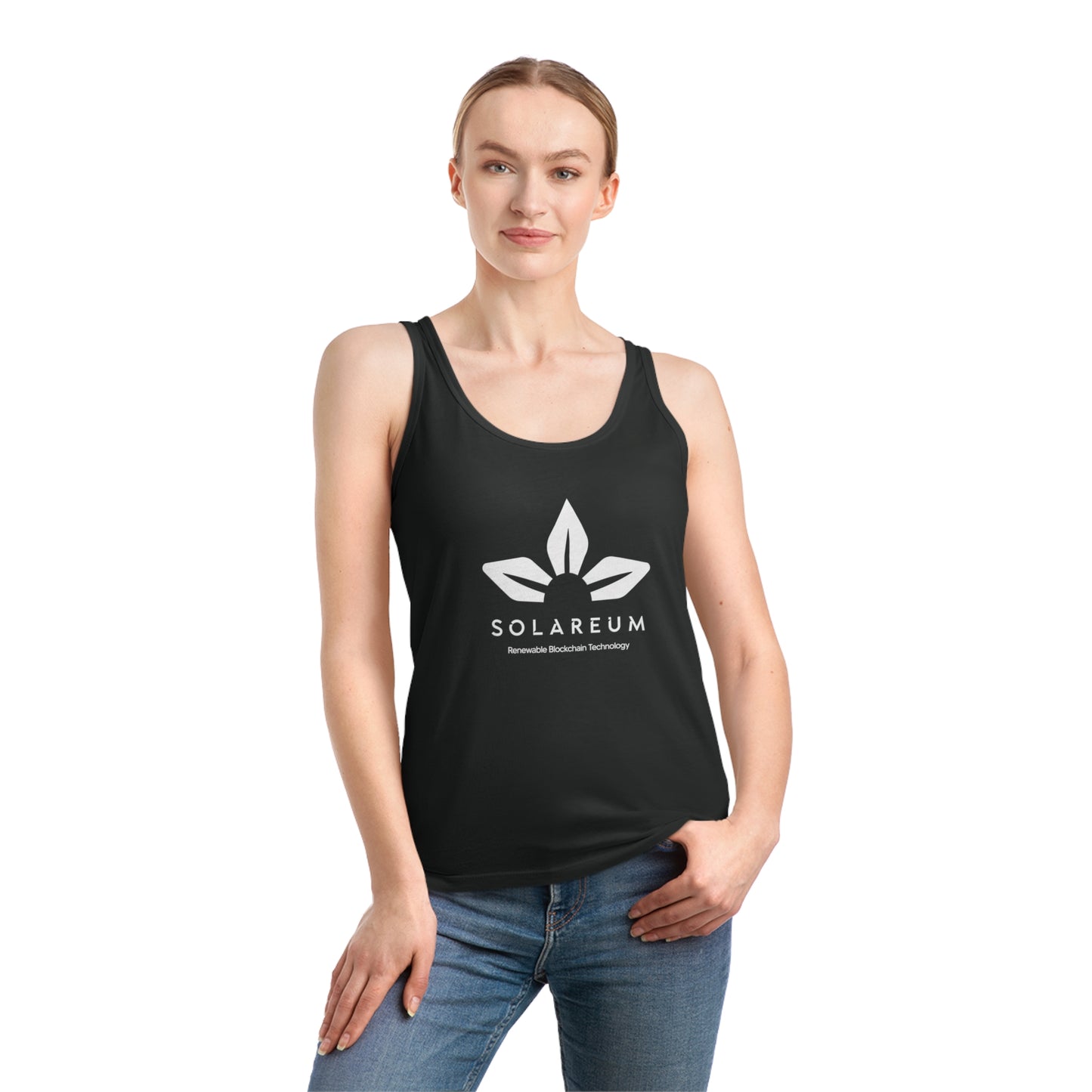 Women's Dreamer White Logo Tank Top